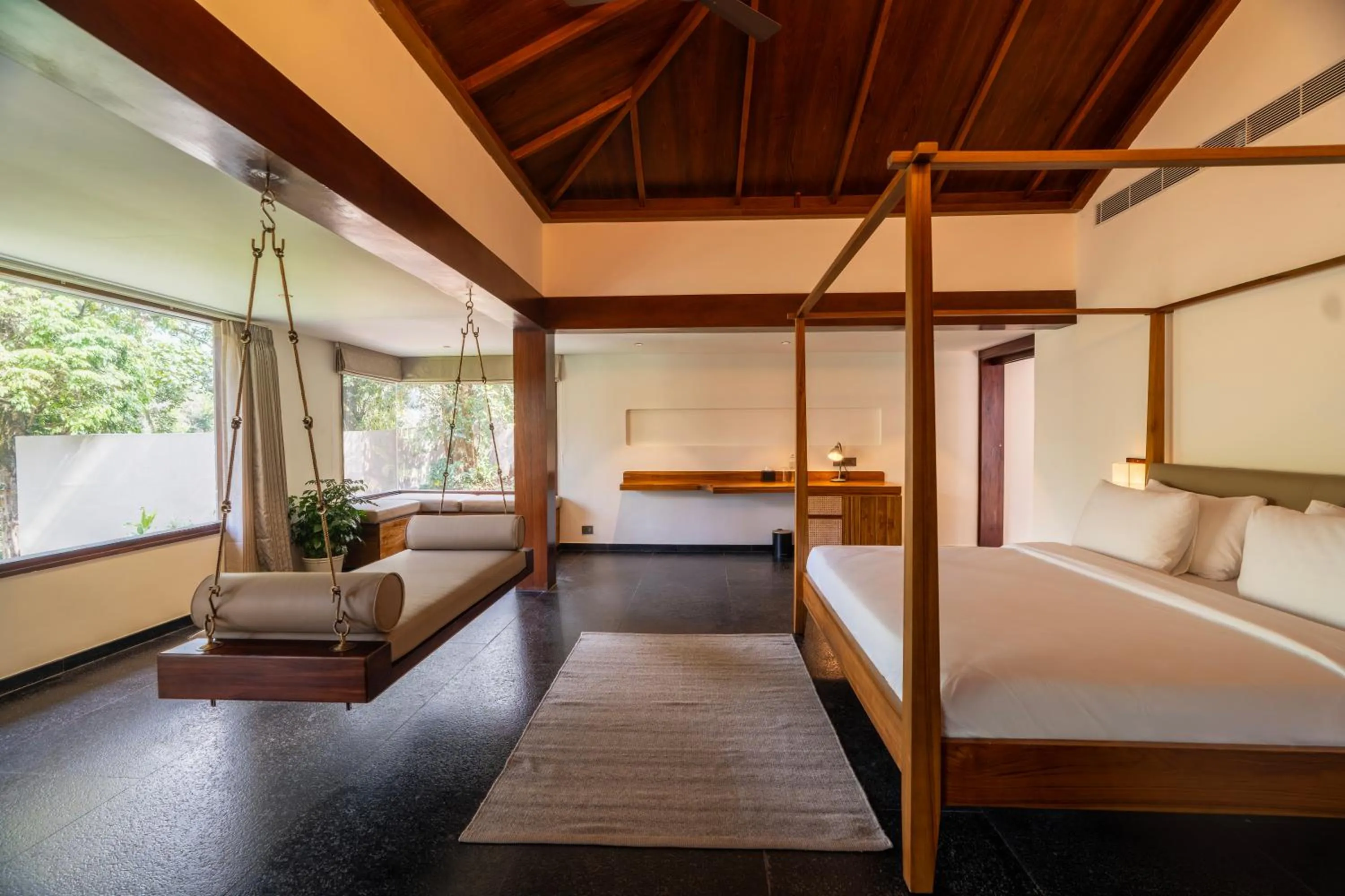 Bed in Ayatana Coorg