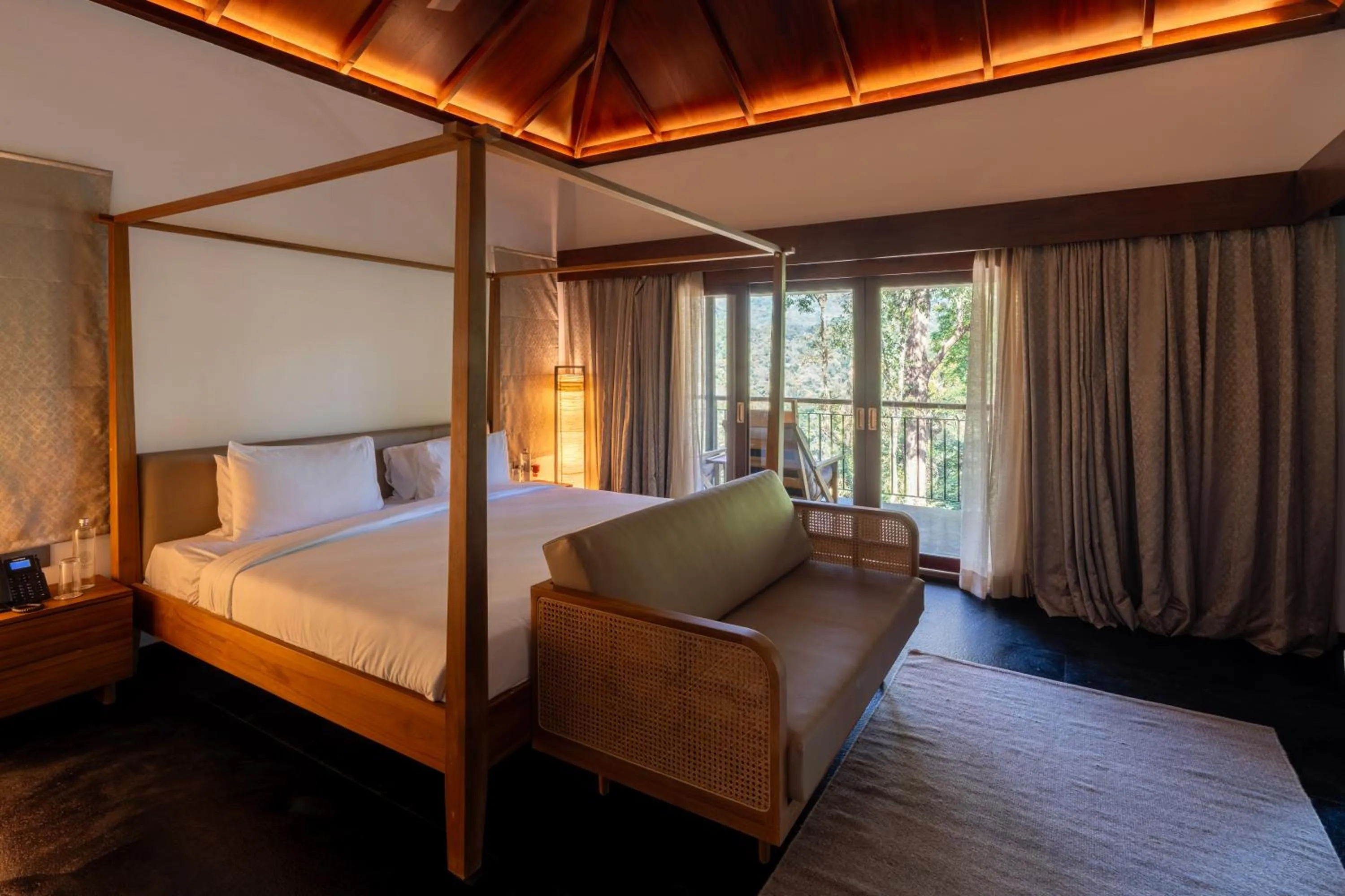 Bed in Ayatana Coorg