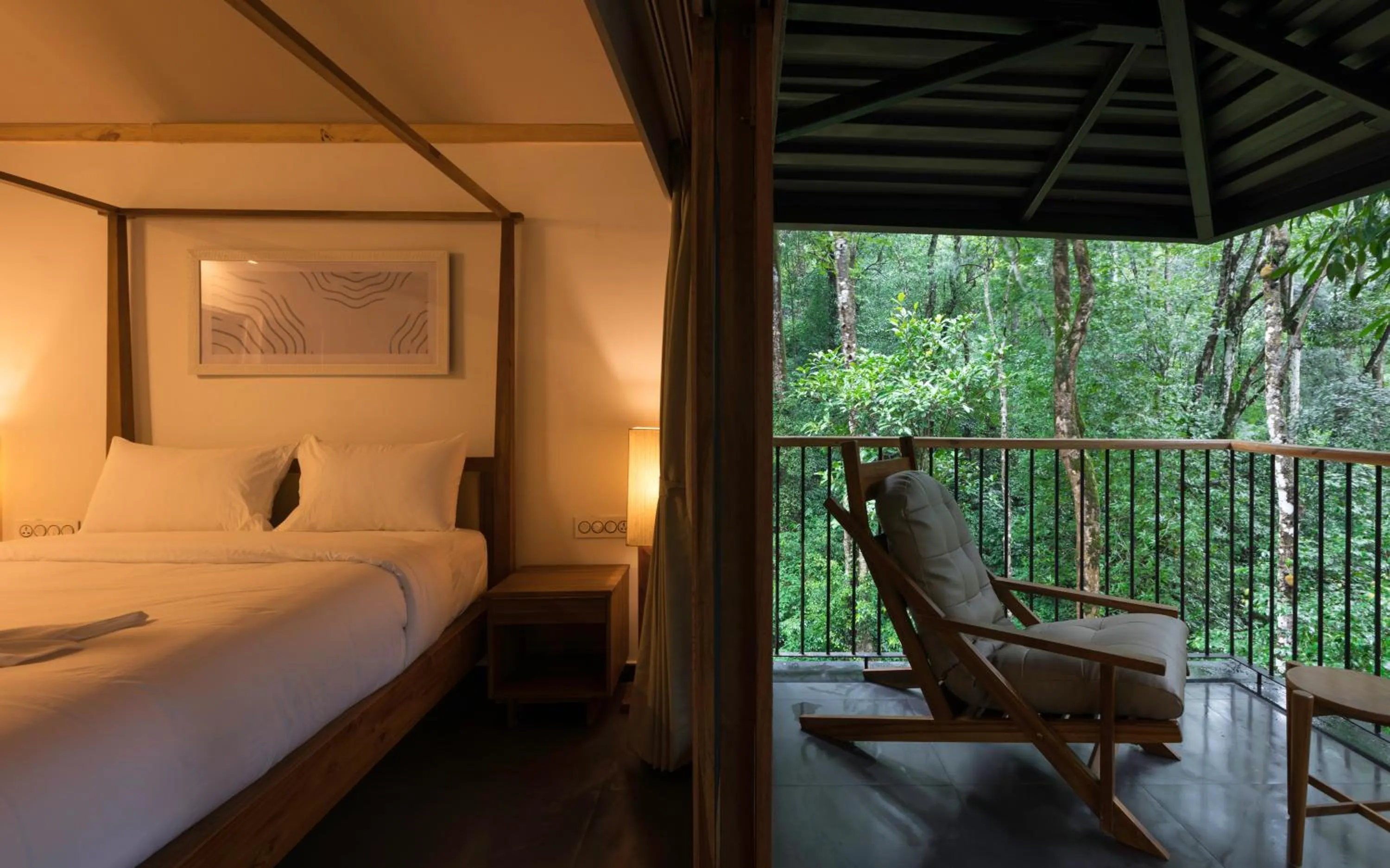 Bed in Ayatana Coorg