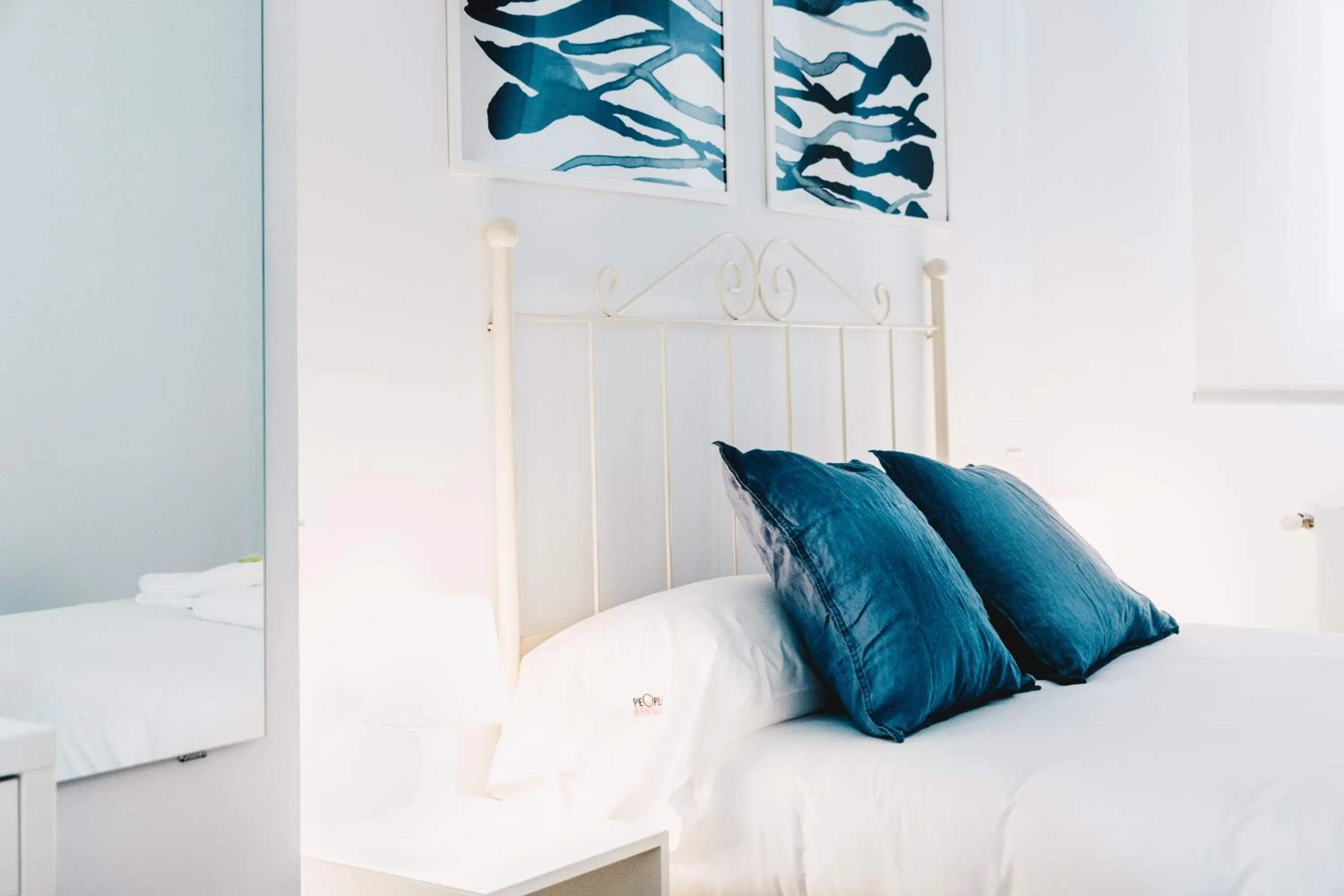Bedroom, Bed in Bilbao Home Apartment by People Rentals
