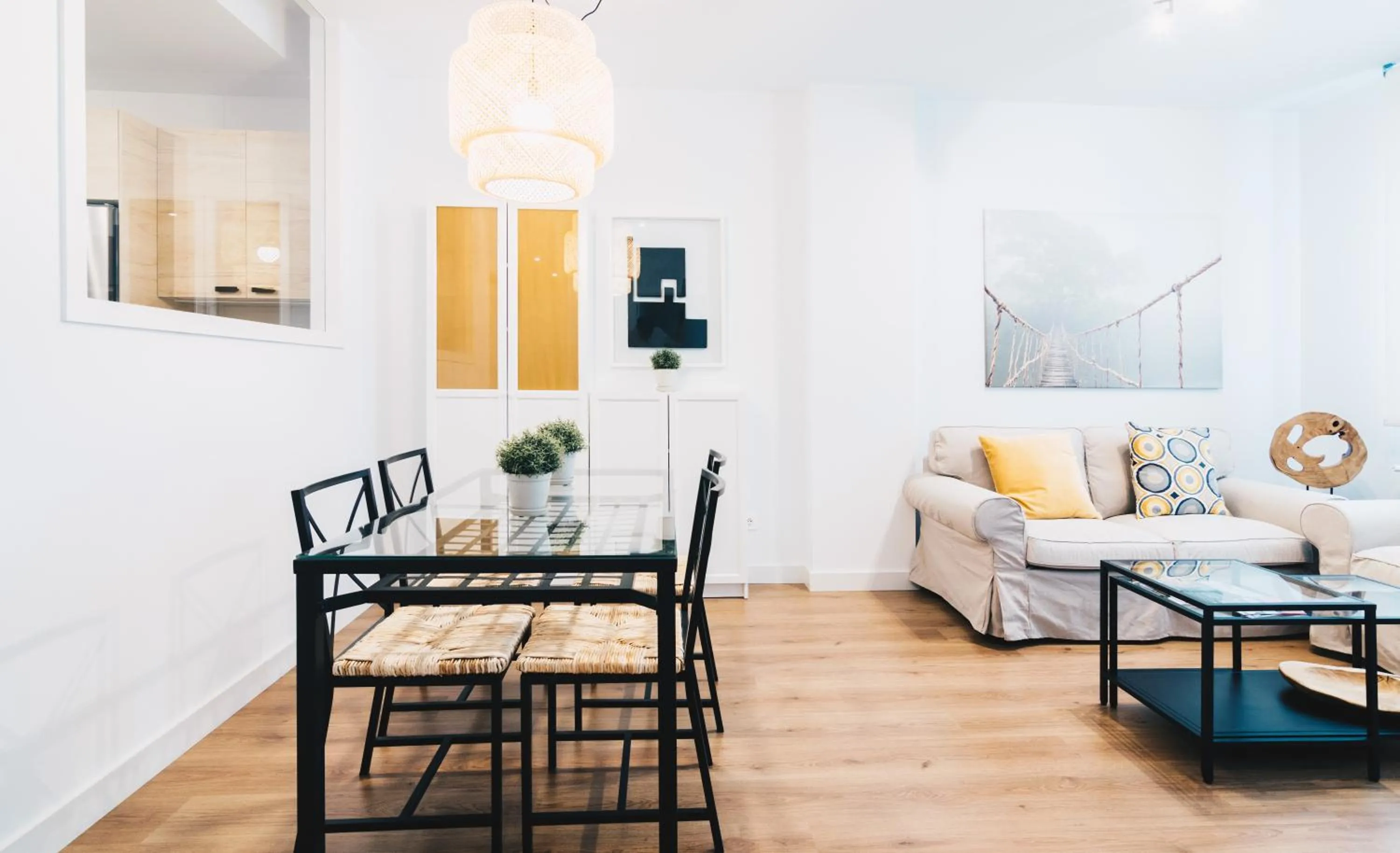 Living room in Bilbao Home Apartment by People Rentals