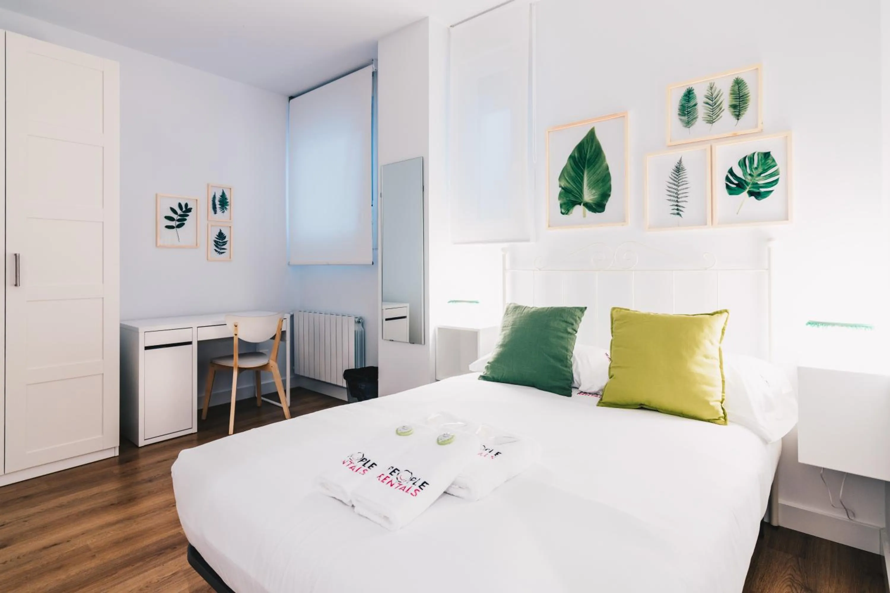 Bedroom, Bed in Bilbao Home Apartment by People Rentals