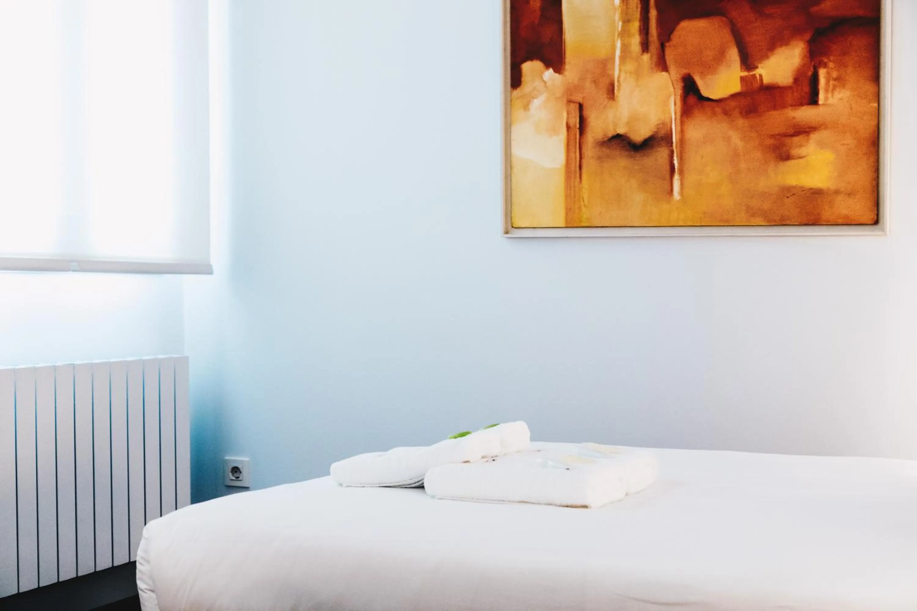 Bedroom, Bed in Bilbao Home Apartment by People Rentals