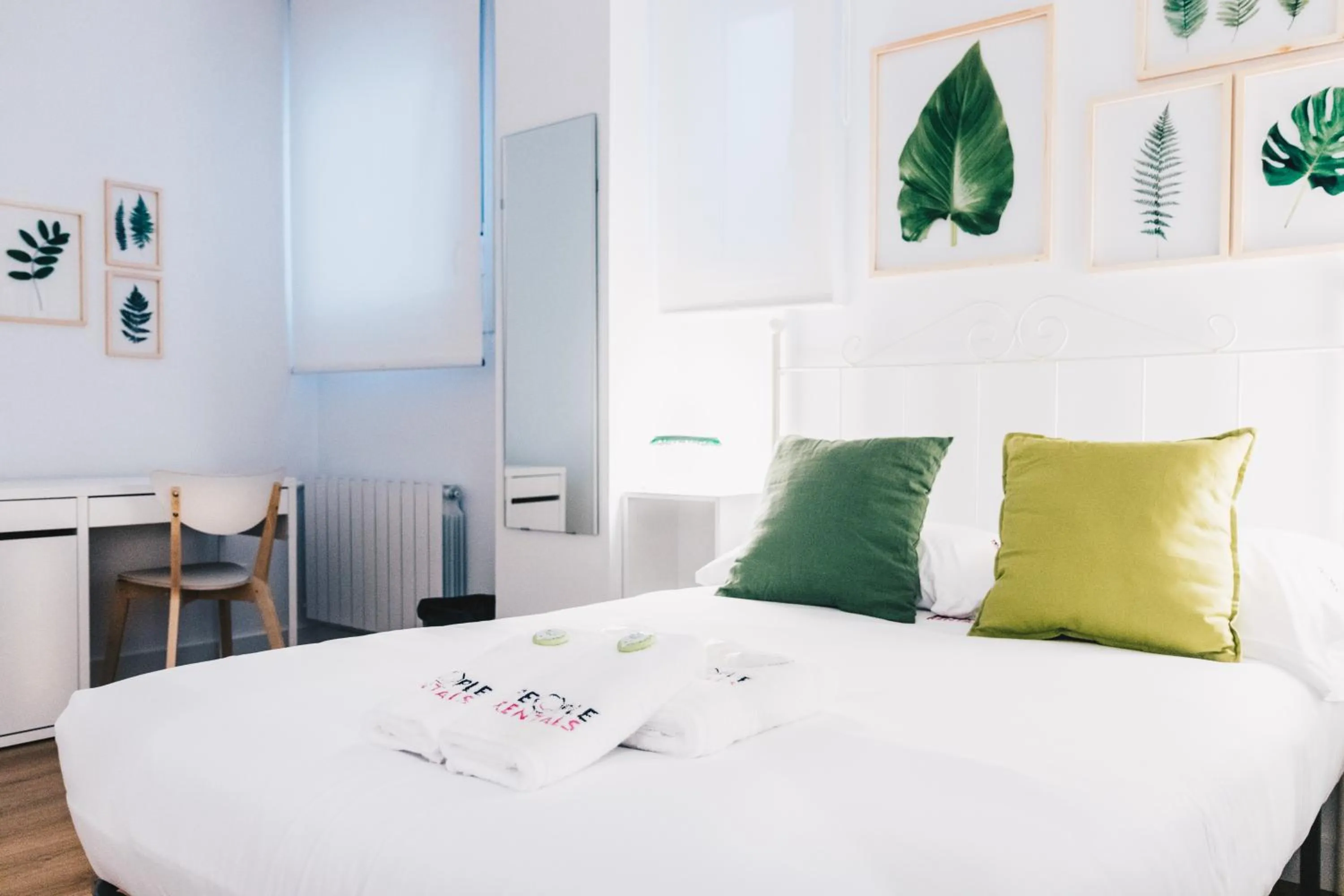 Bedroom, Bed in Bilbao Home Apartment by People Rentals