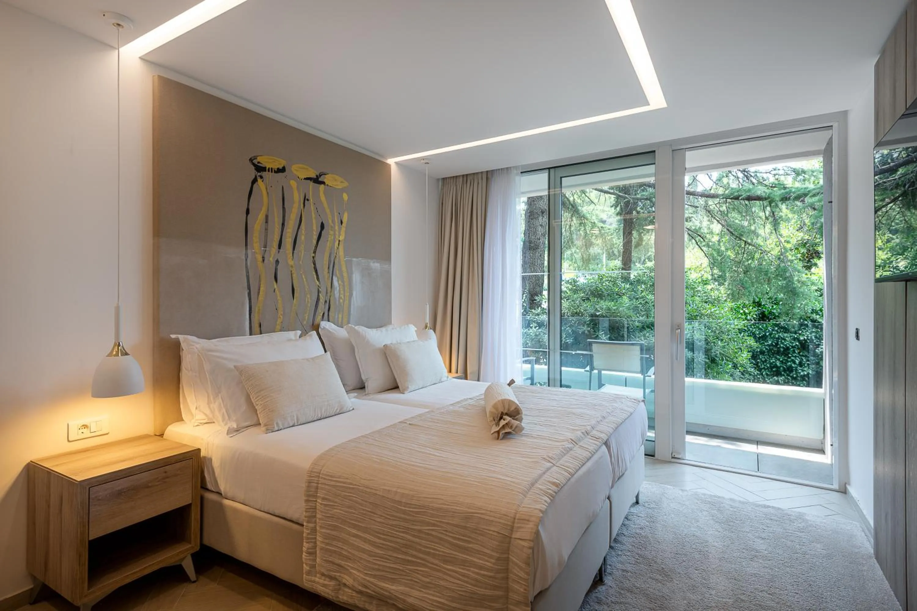 Bedroom, Bed in Hotel Cavtat