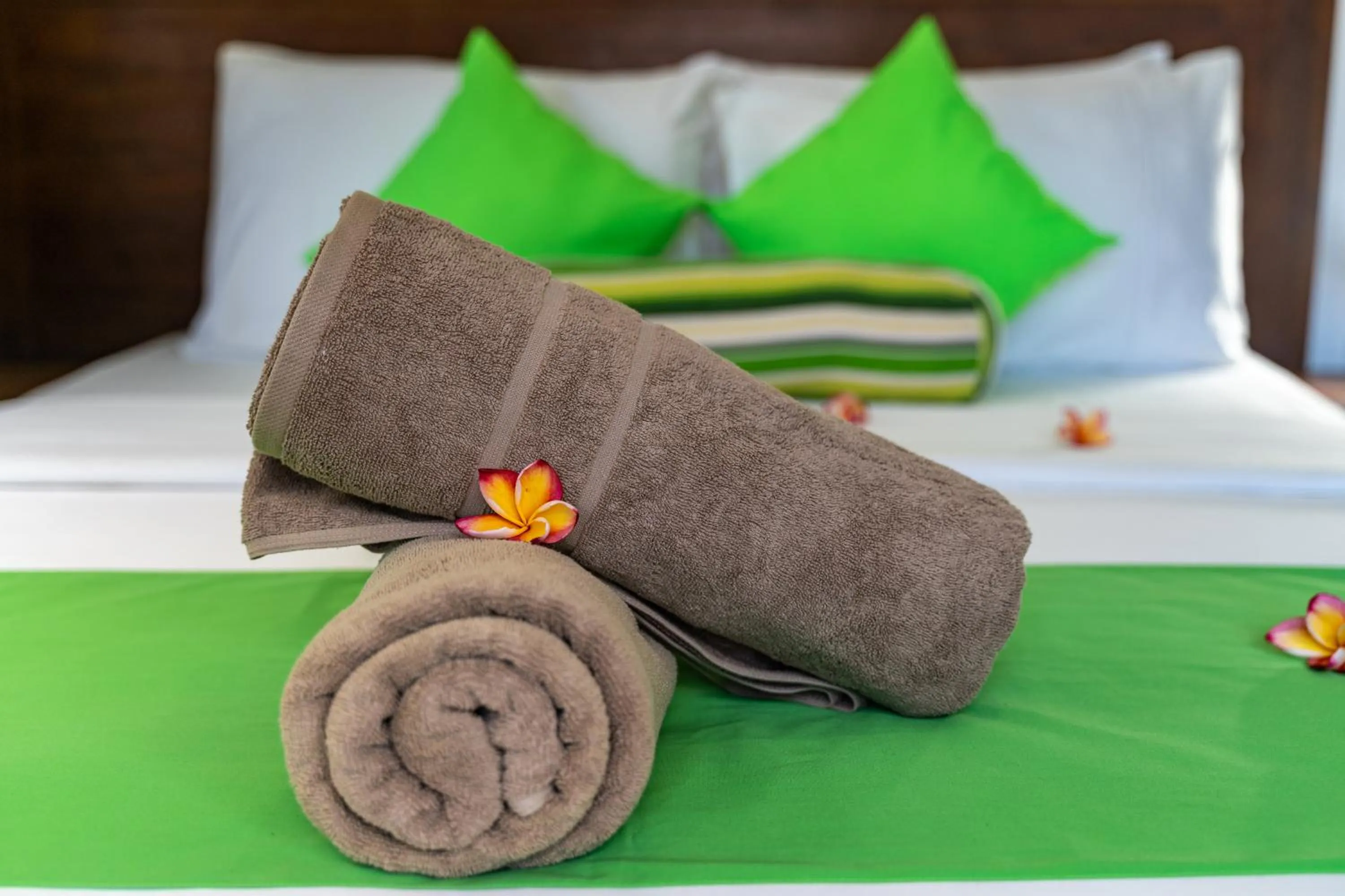 towels, Bed in Kanasuk Self catering Apartments