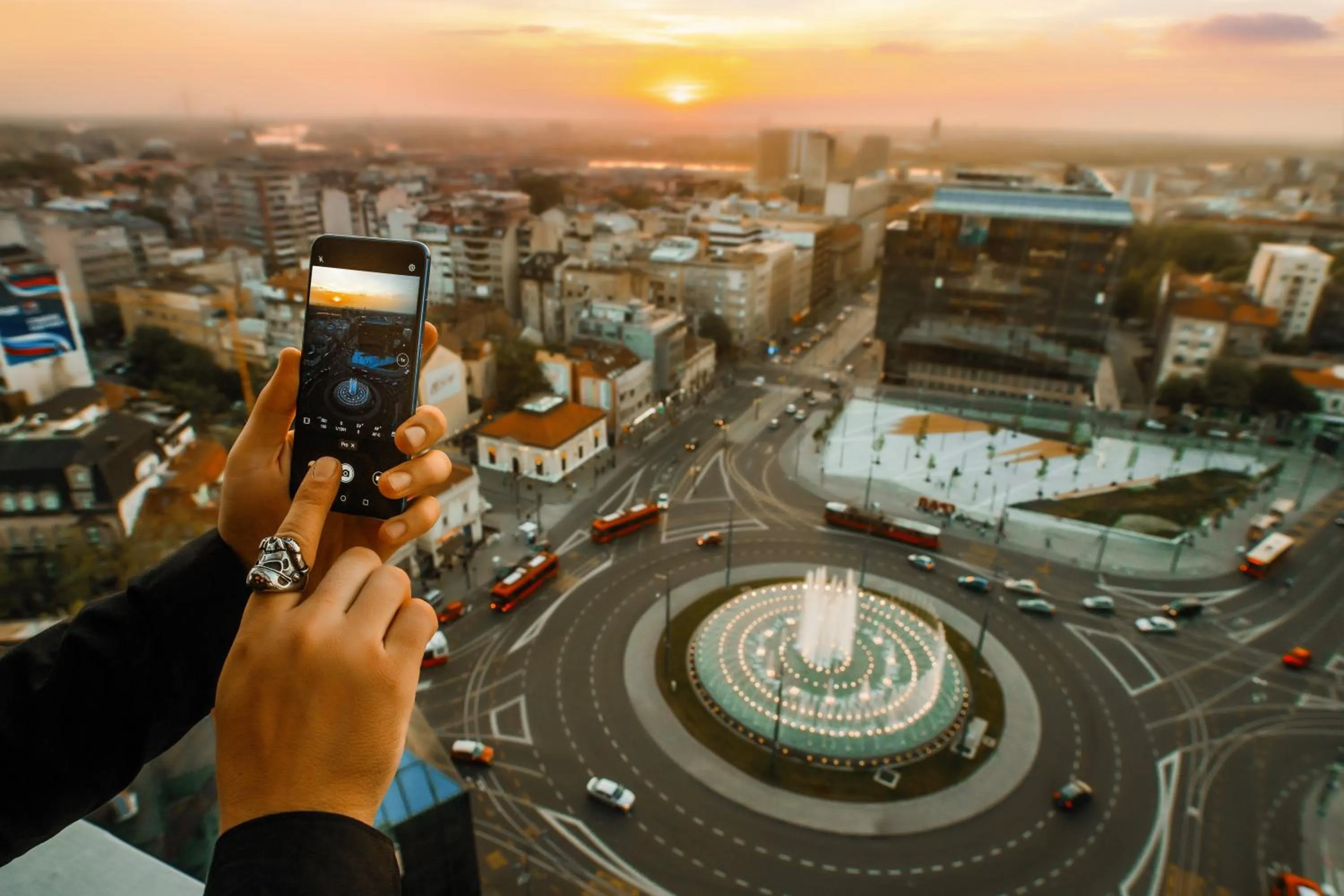 Bird's eye view in Hotel Slavija