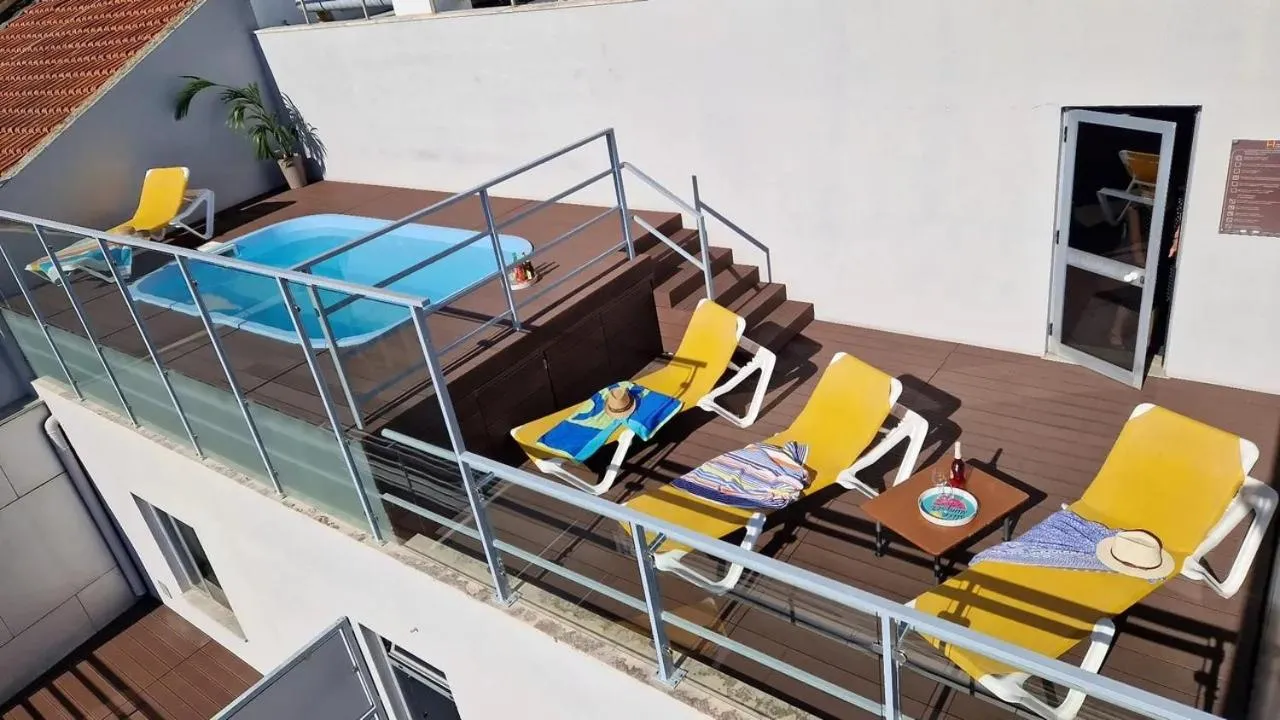 Pool view in Hotel 3K Madrid