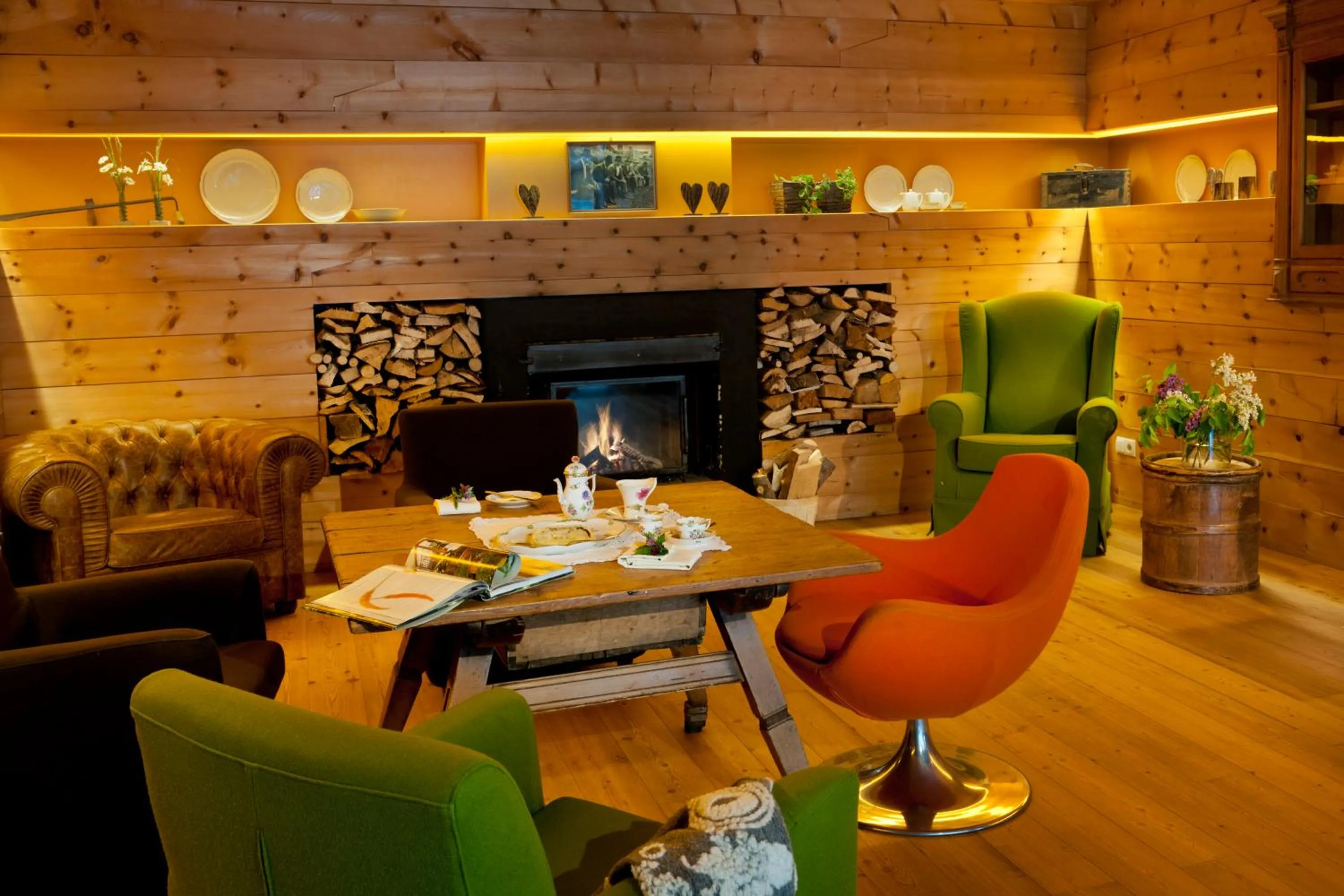 Lobby or reception in Farmhotel Moosmair