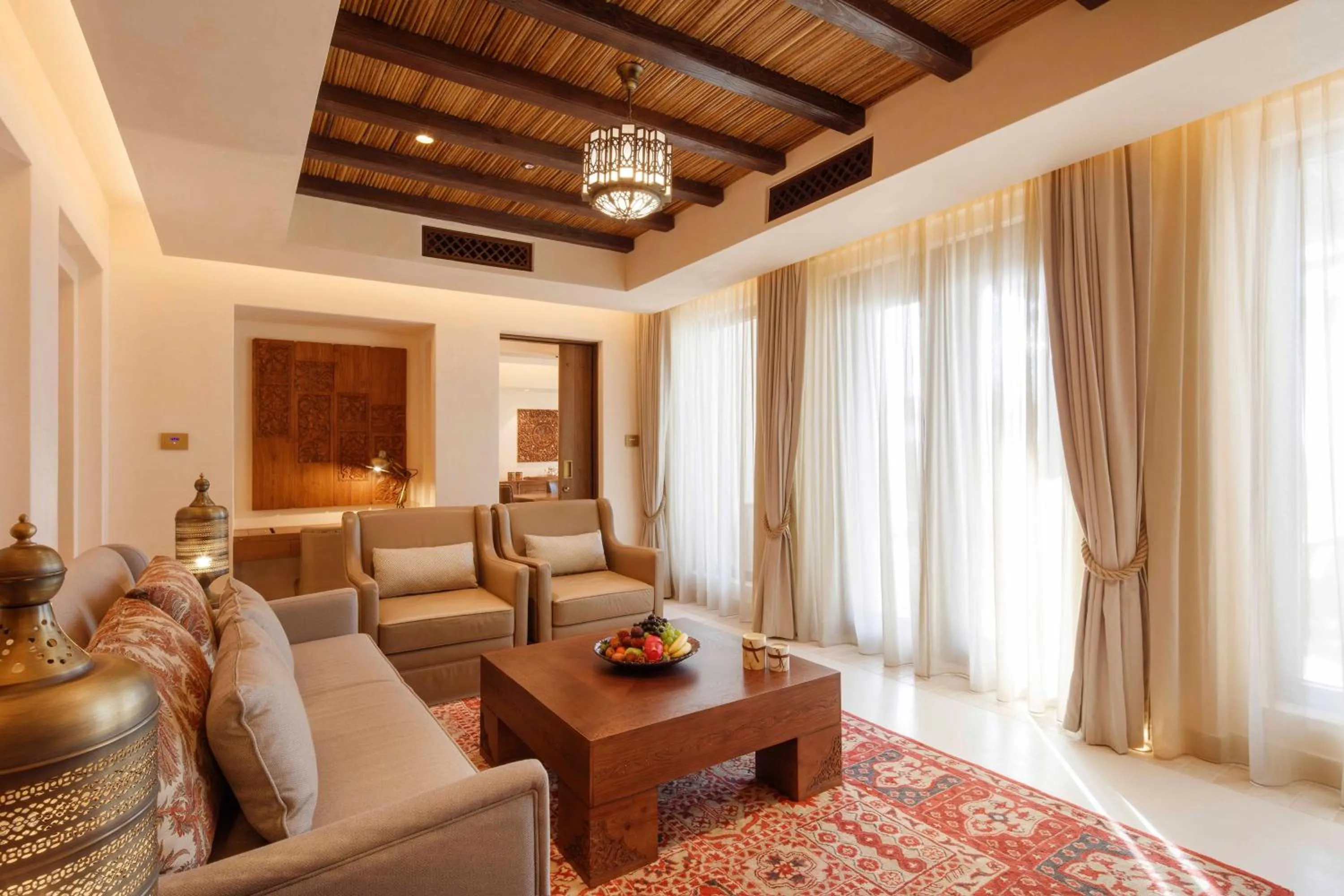 Living room in Al Wathba, a Luxury Collection Desert Resort & Spa, Abu Dhabi