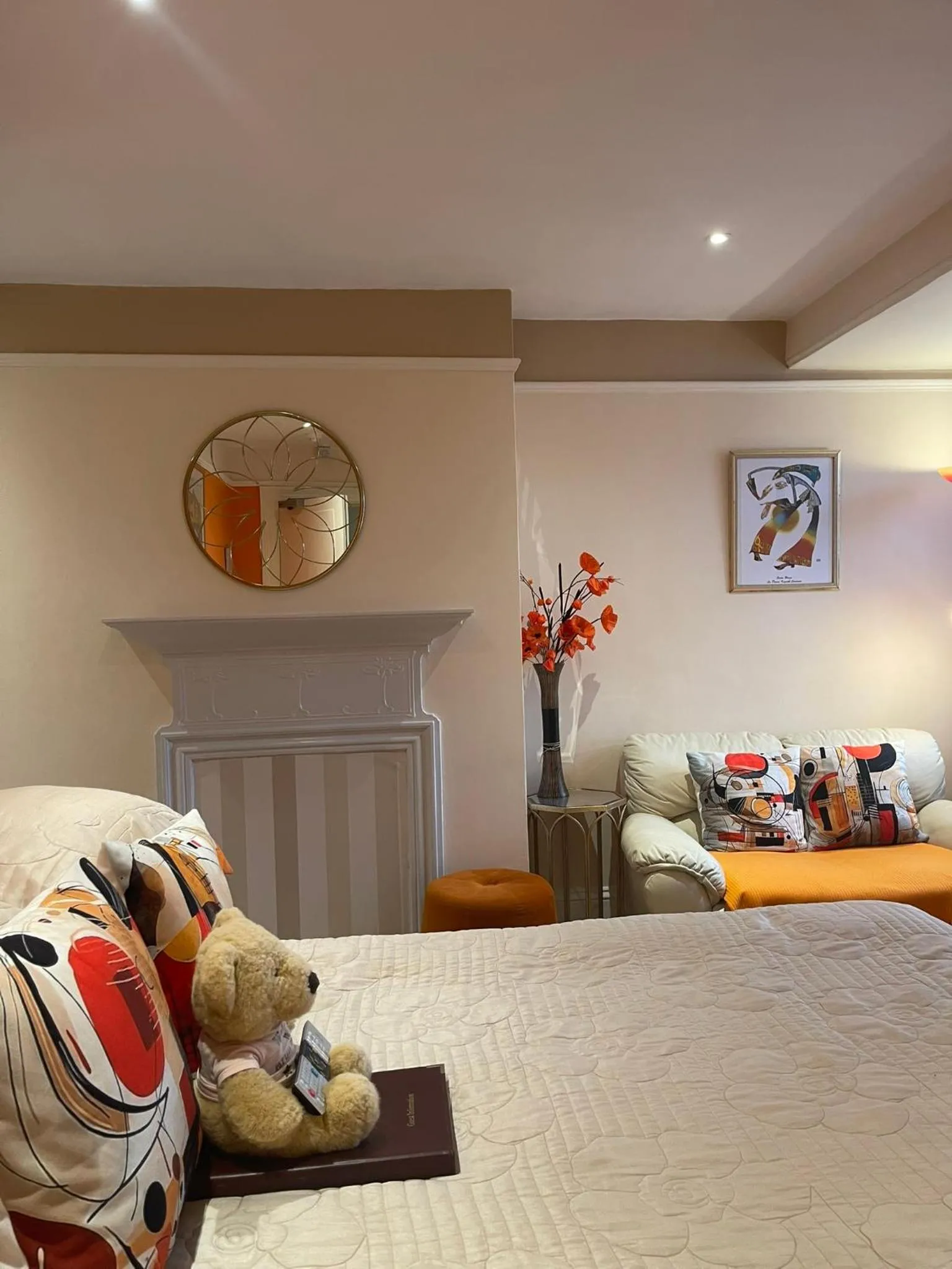 Bed in Arun Sands Rooms