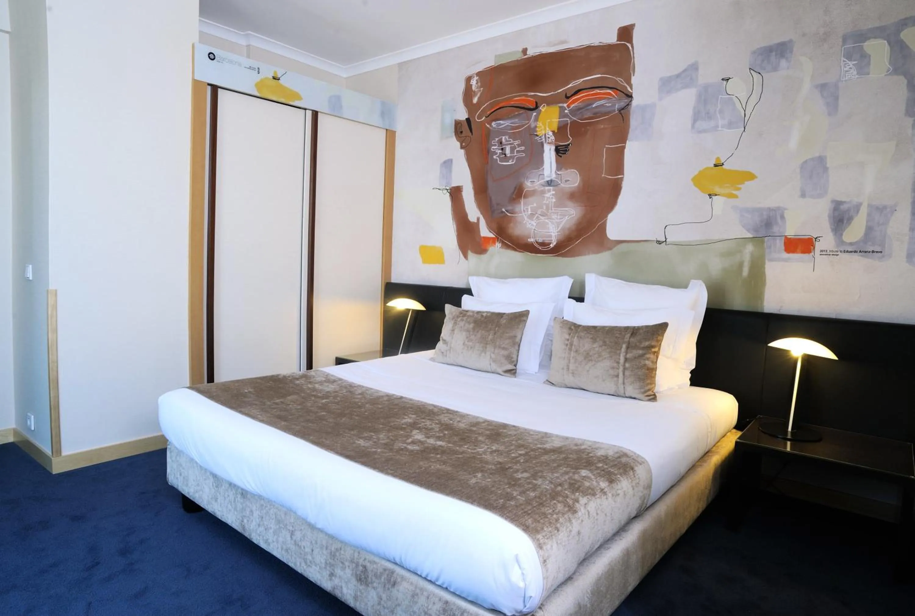 Bed in Hotel 3K Barcelona