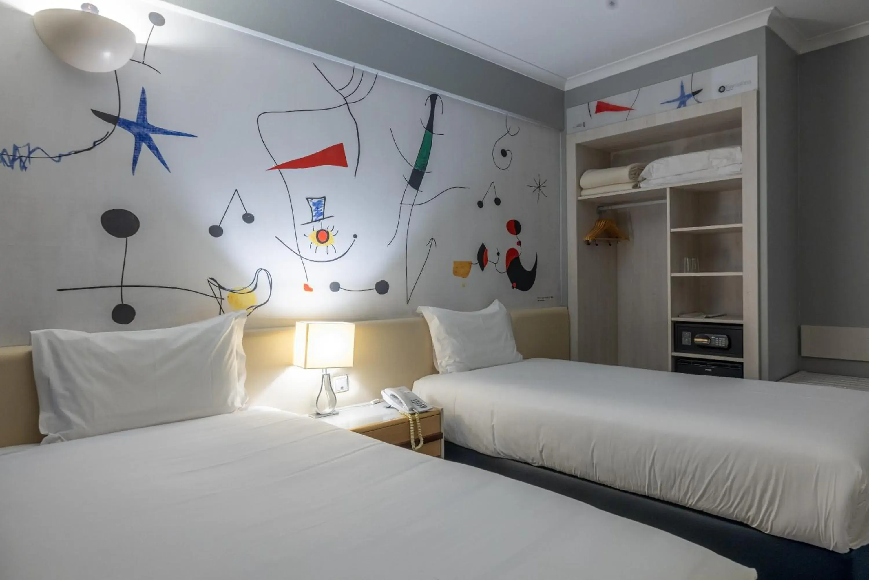 Bed in Hotel 3K Barcelona Bed in Hotel 3K Barcelona