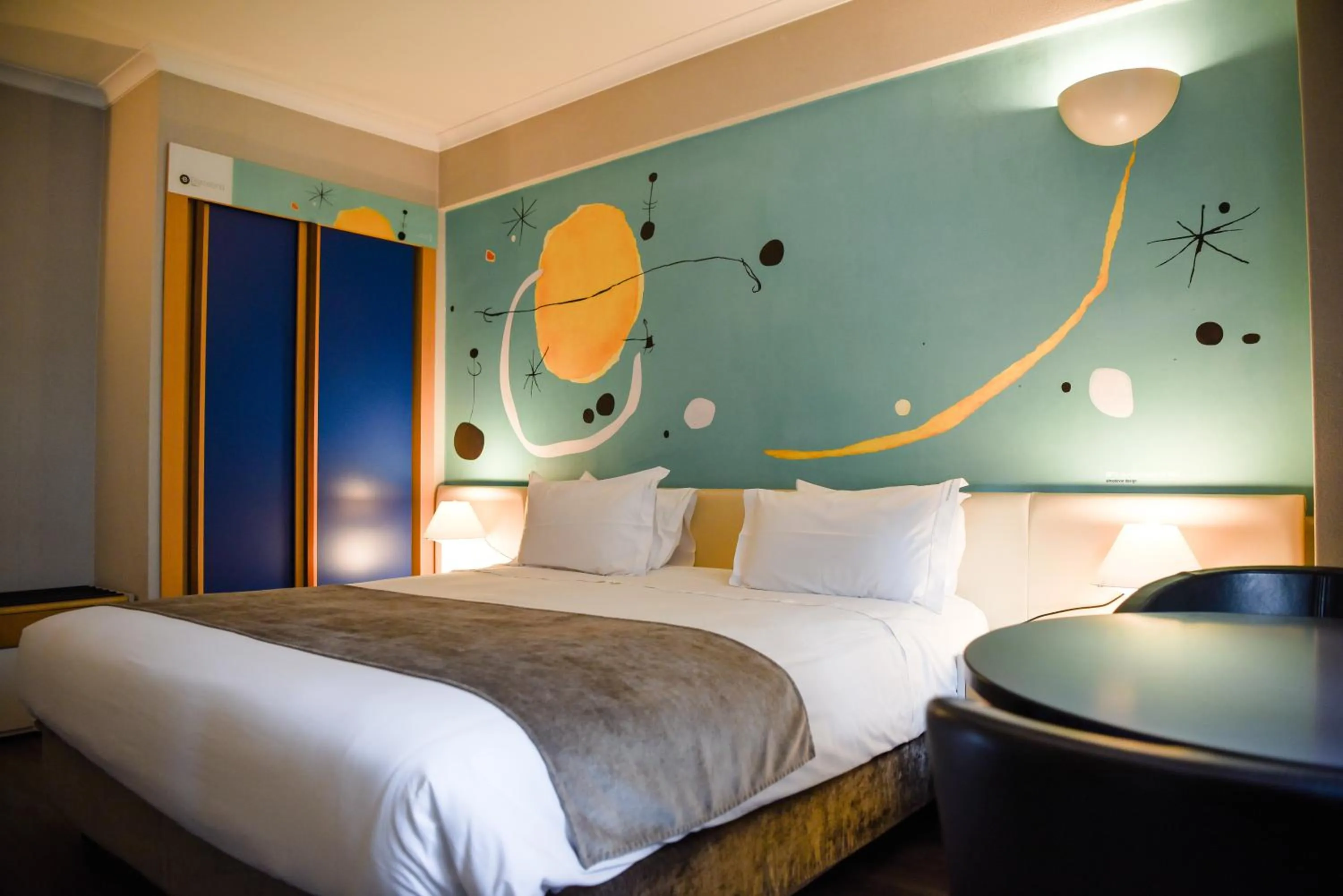 Bed in Hotel 3K Barcelona