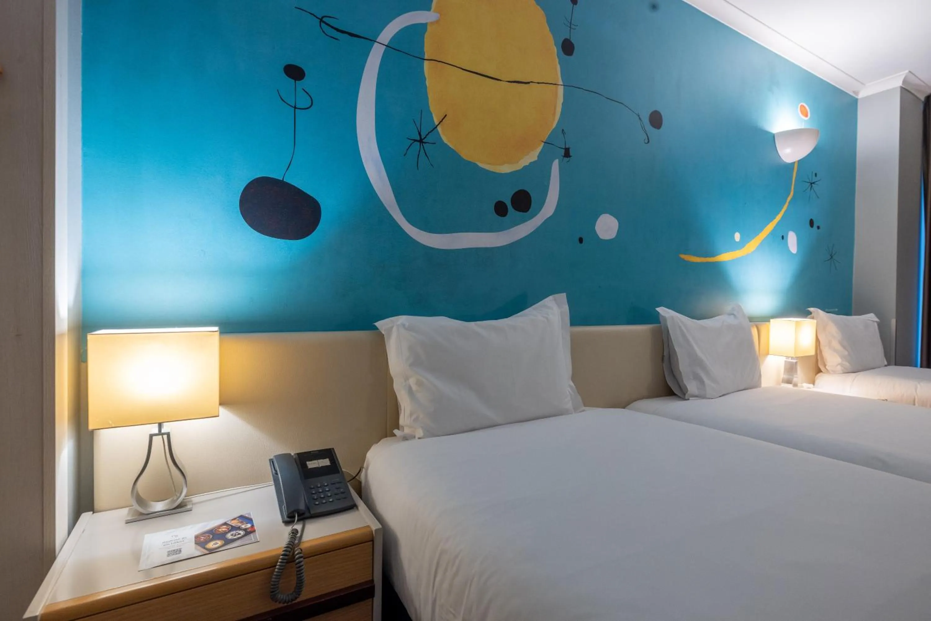 Bed in Hotel 3K Barcelona