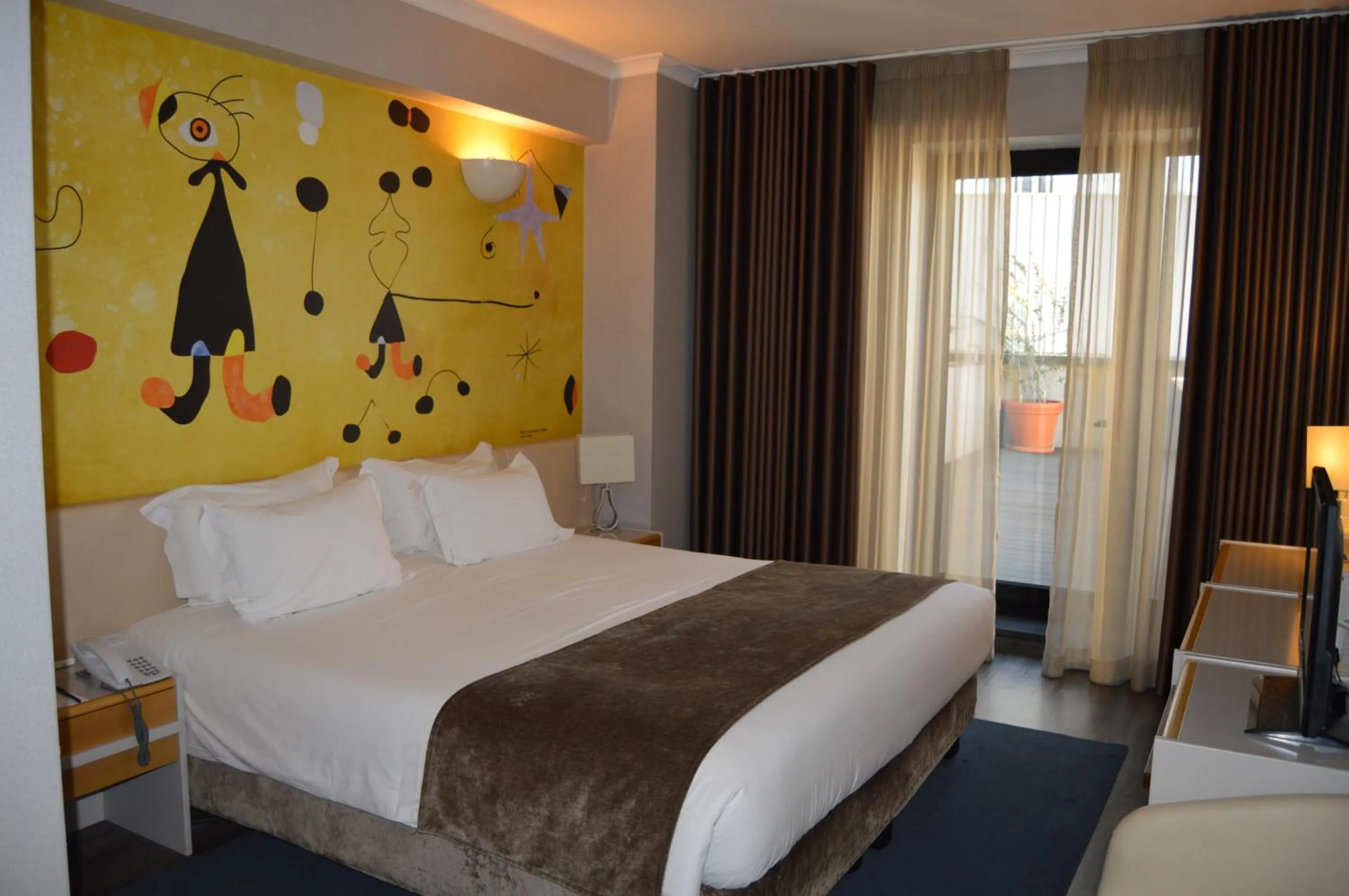 Bed in Hotel 3K Barcelona