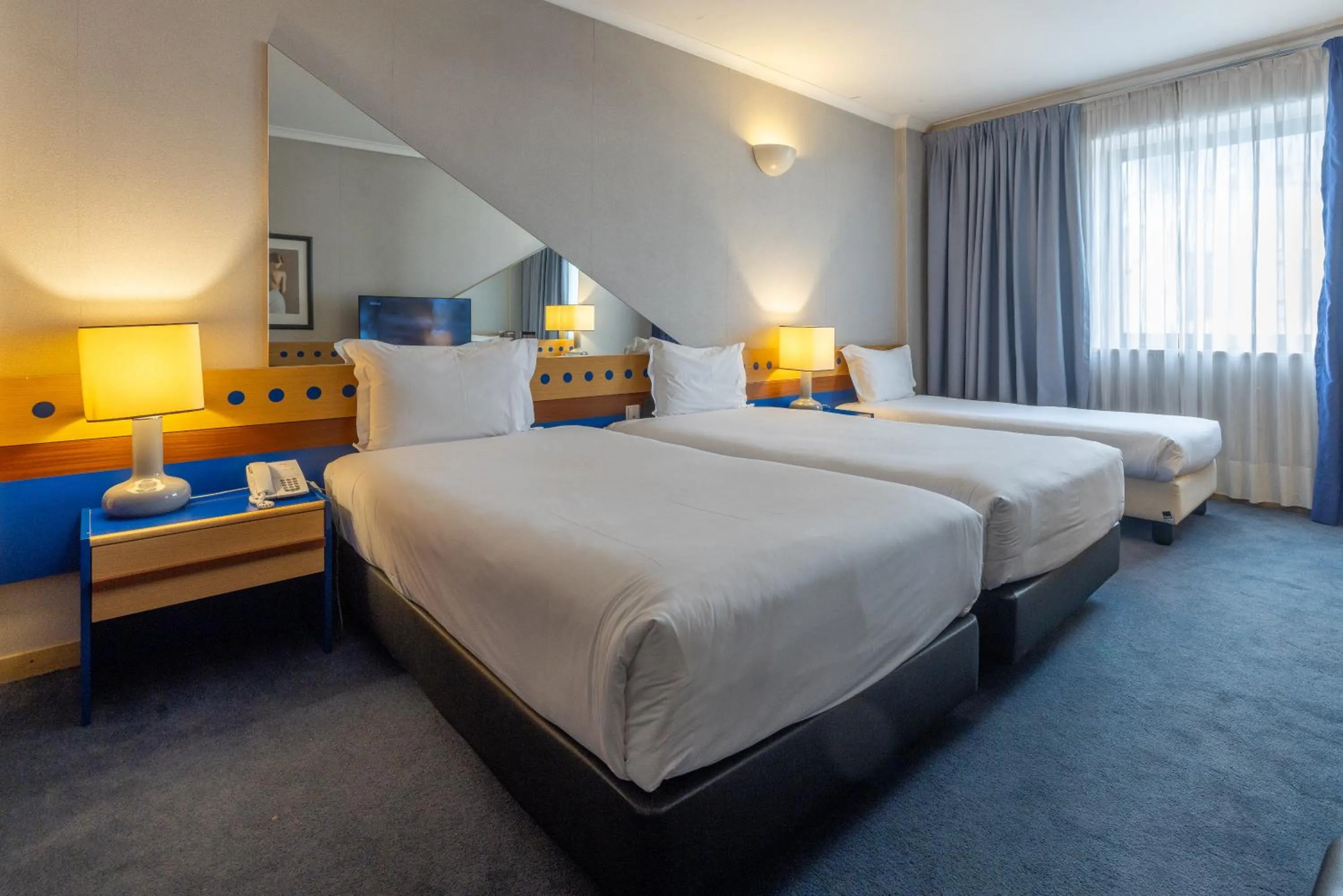 Bed in Hotel 3K Barcelona