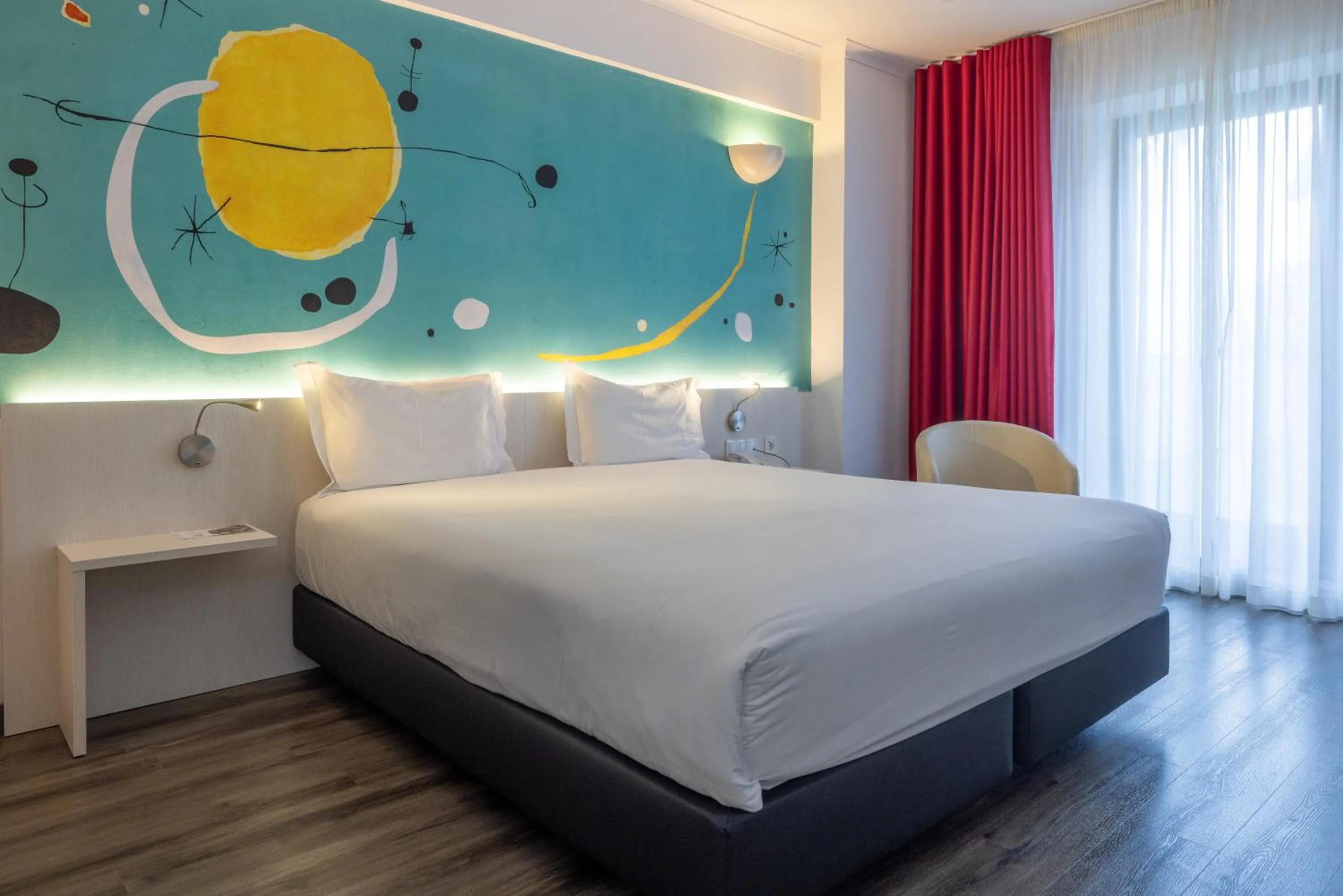 Bed in Hotel 3K Barcelona