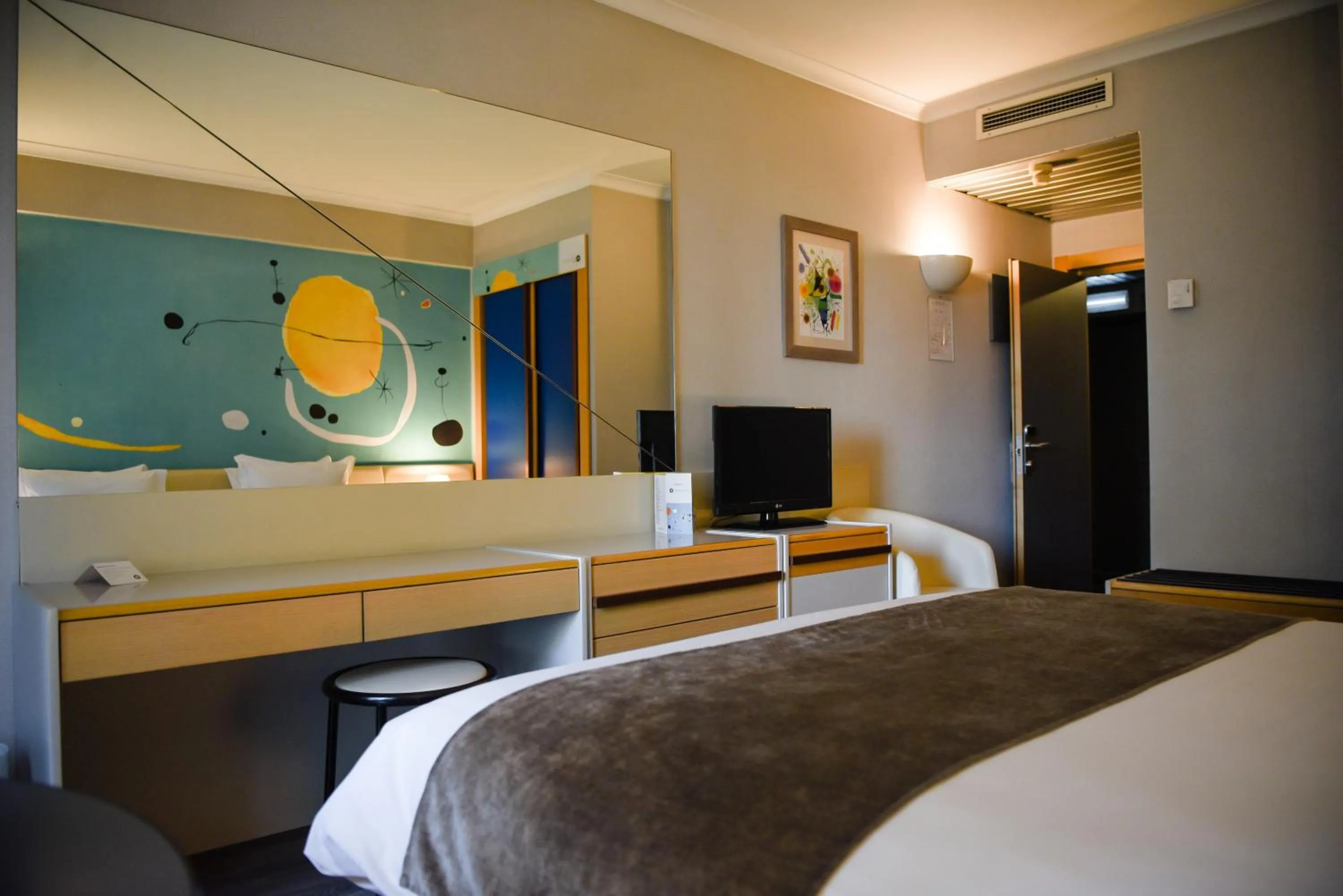 Bed in Hotel 3K Barcelona