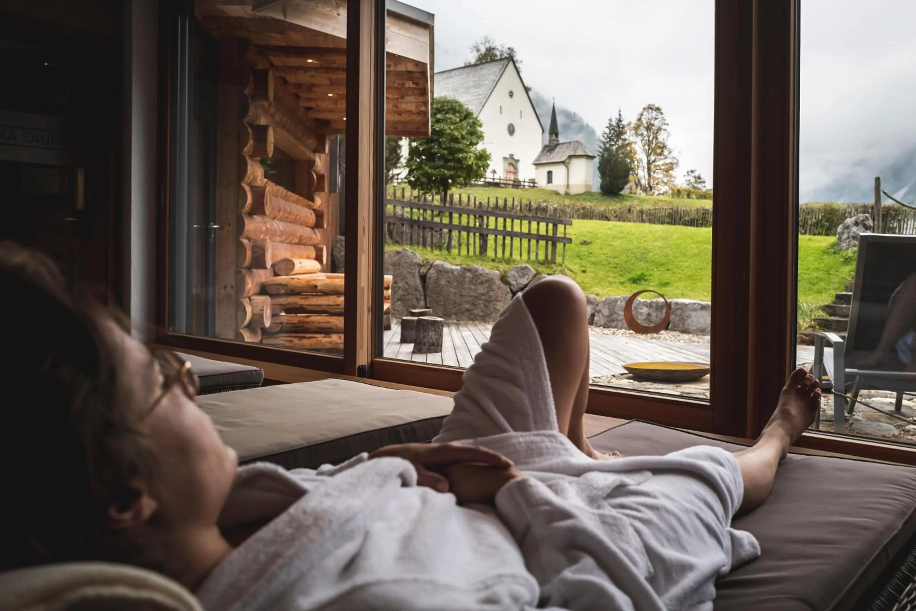 Swimming pool in Naturhotel Lärchenhof