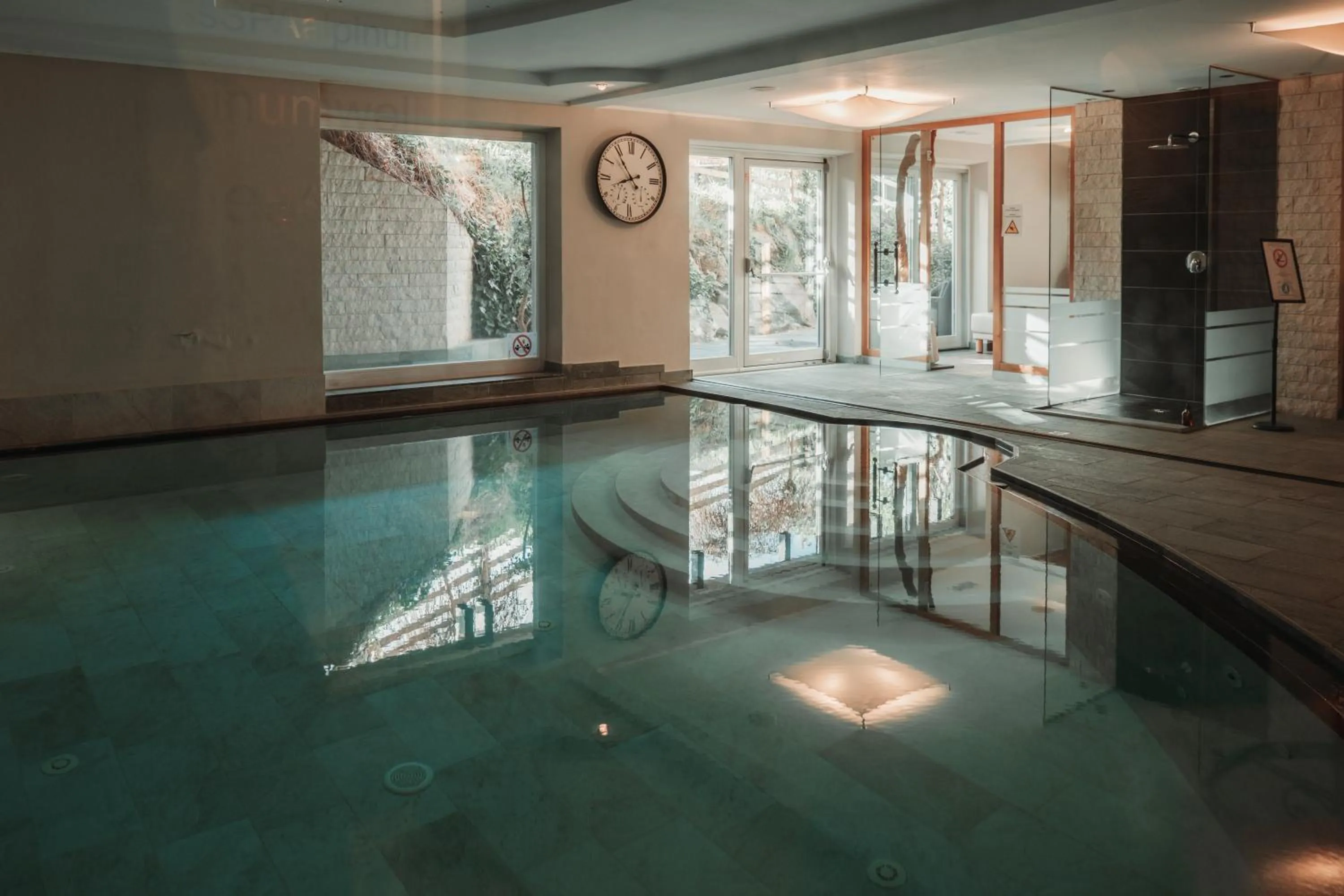 Pool view in Residence Hotel Alpinum