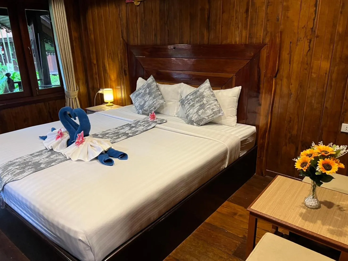 Bed in Diamond Beach Resort