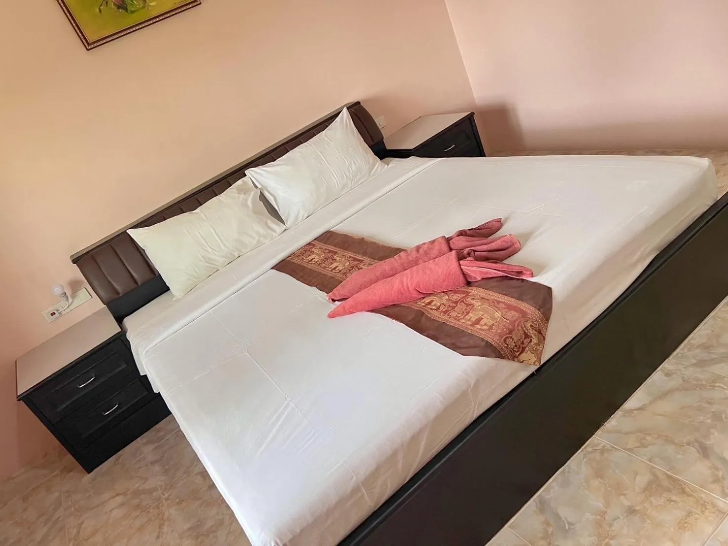 Bed in Diamond Beach Resort
