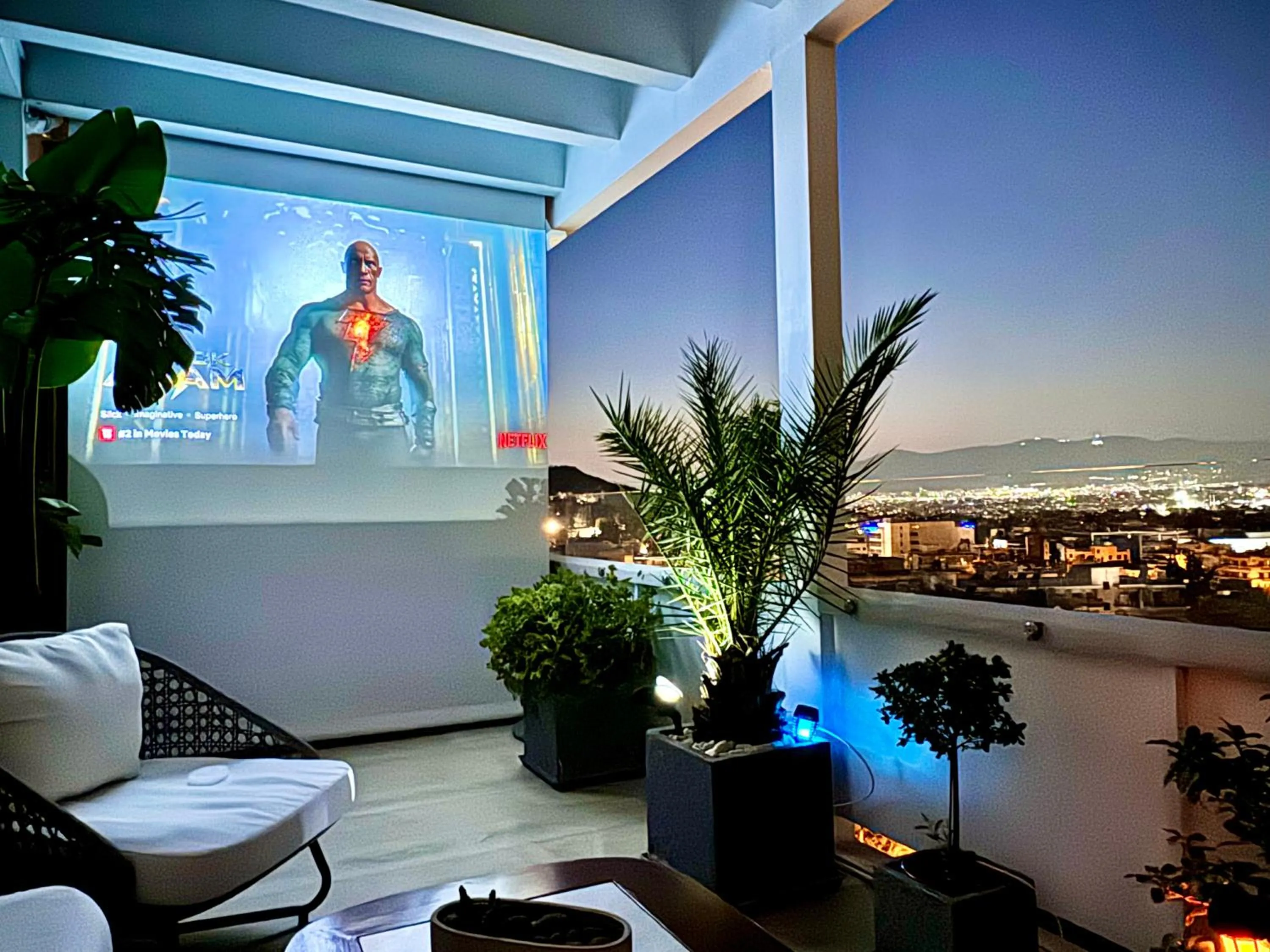 Night in One 360 Skyline Athens Penthouses