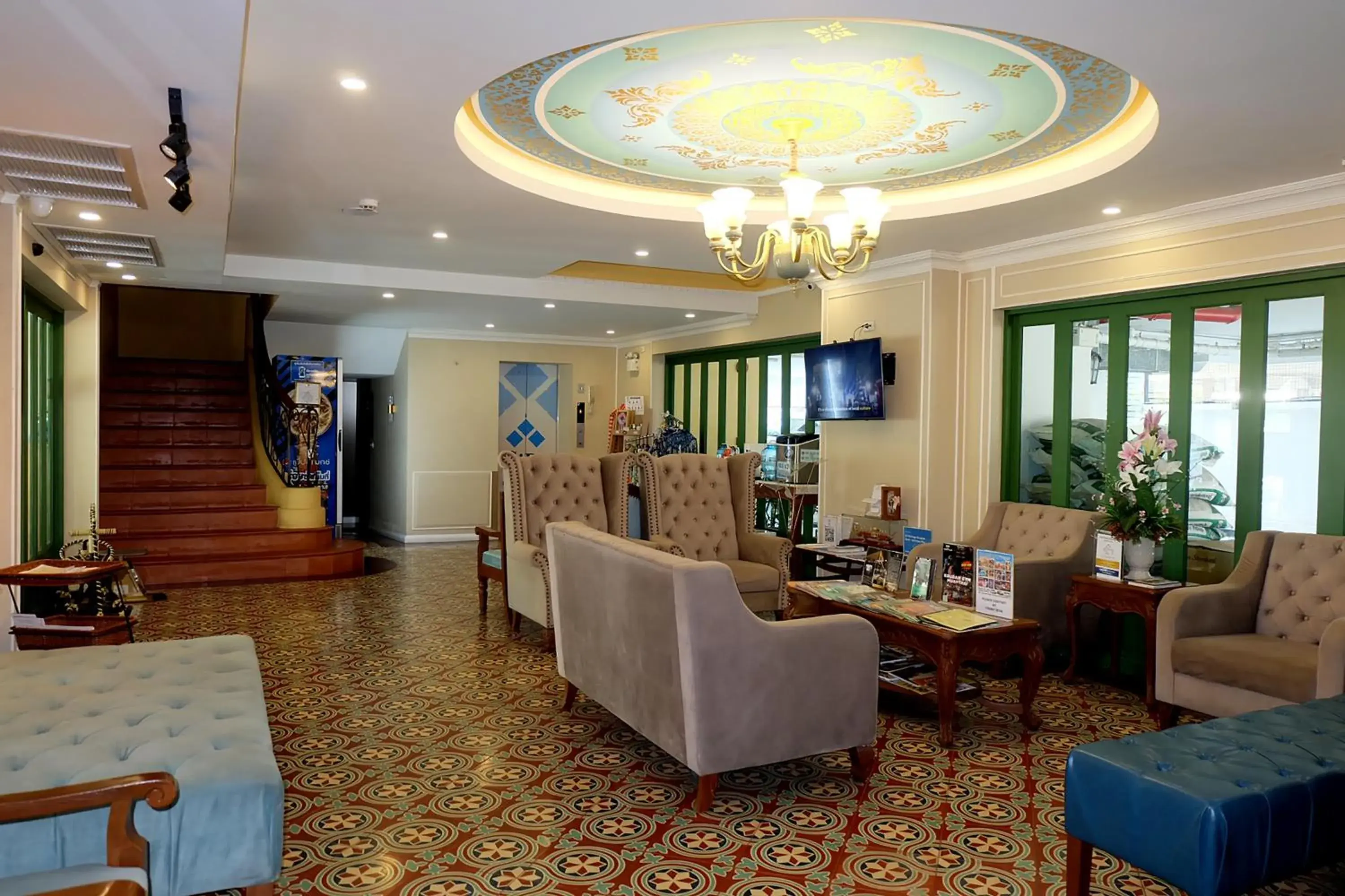 Communal lounge/ TV room, Lobby/Reception in Siri Heritage Bangkok Hotel - SHA Extra Plus