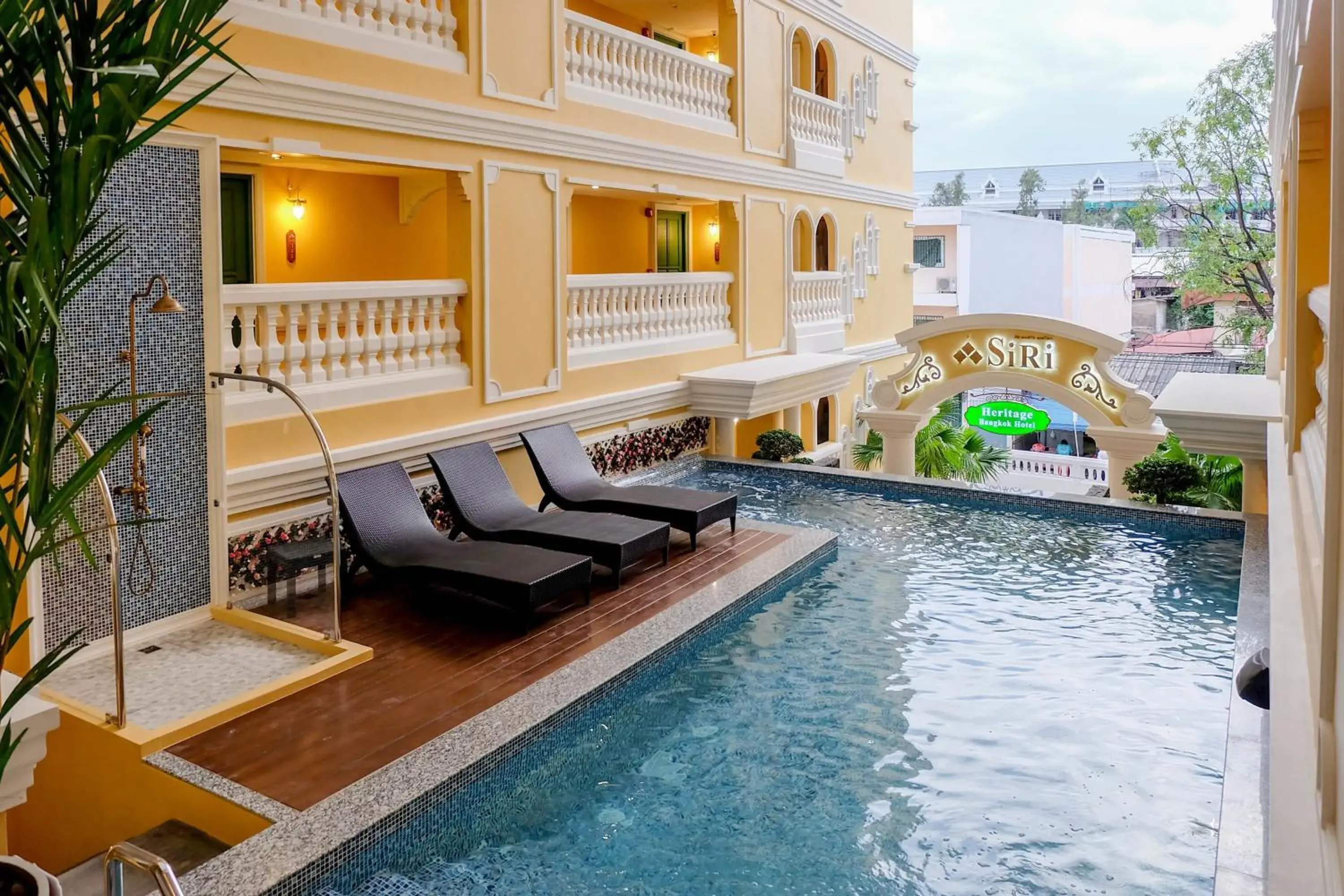 Balcony/Terrace, Swimming Pool in Siri Heritage Bangkok Hotel - SHA Extra Plus