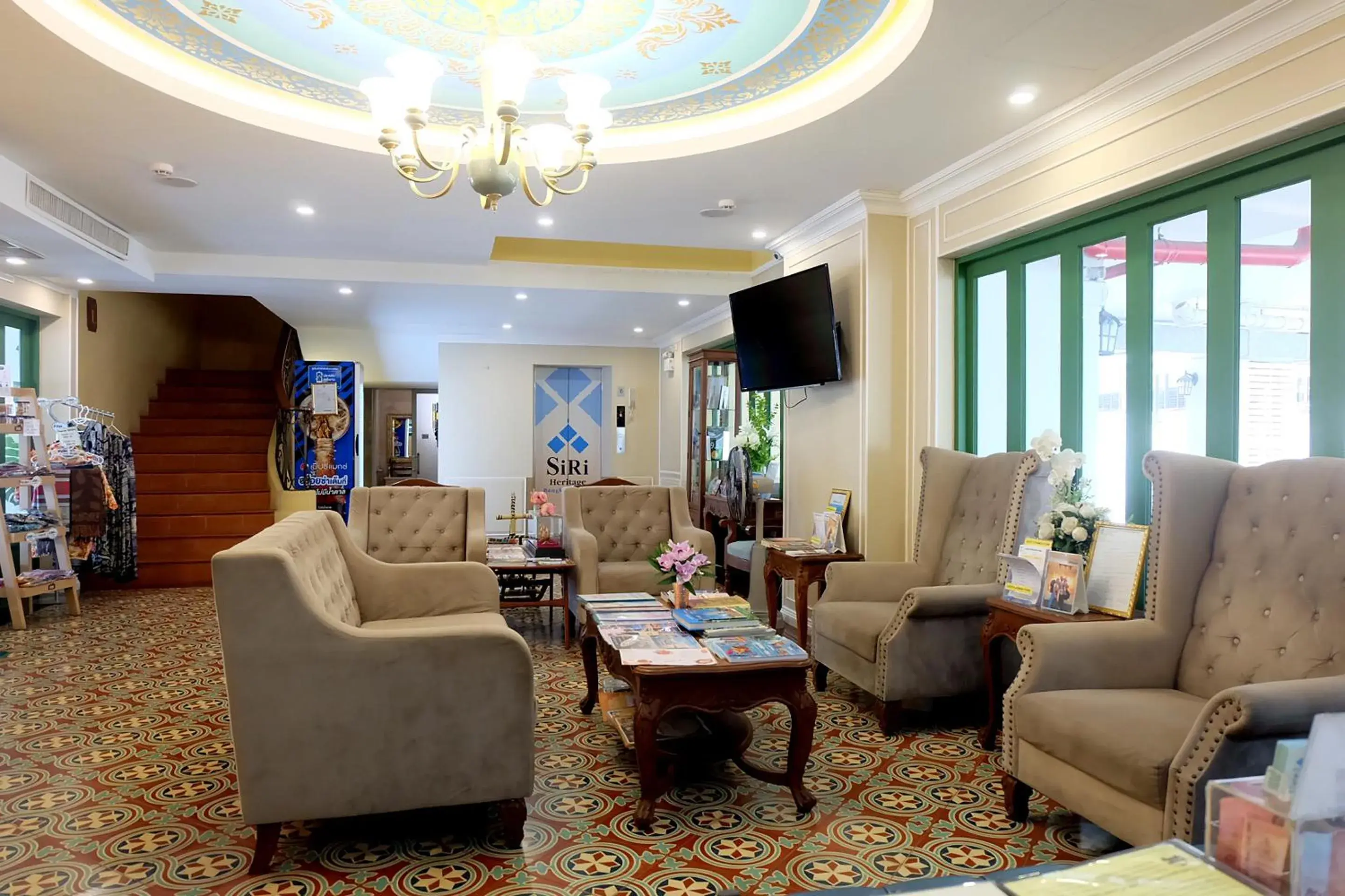 Communal lounge/ TV room, Seating Area in Siri Heritage Bangkok Hotel - SHA Extra Plus