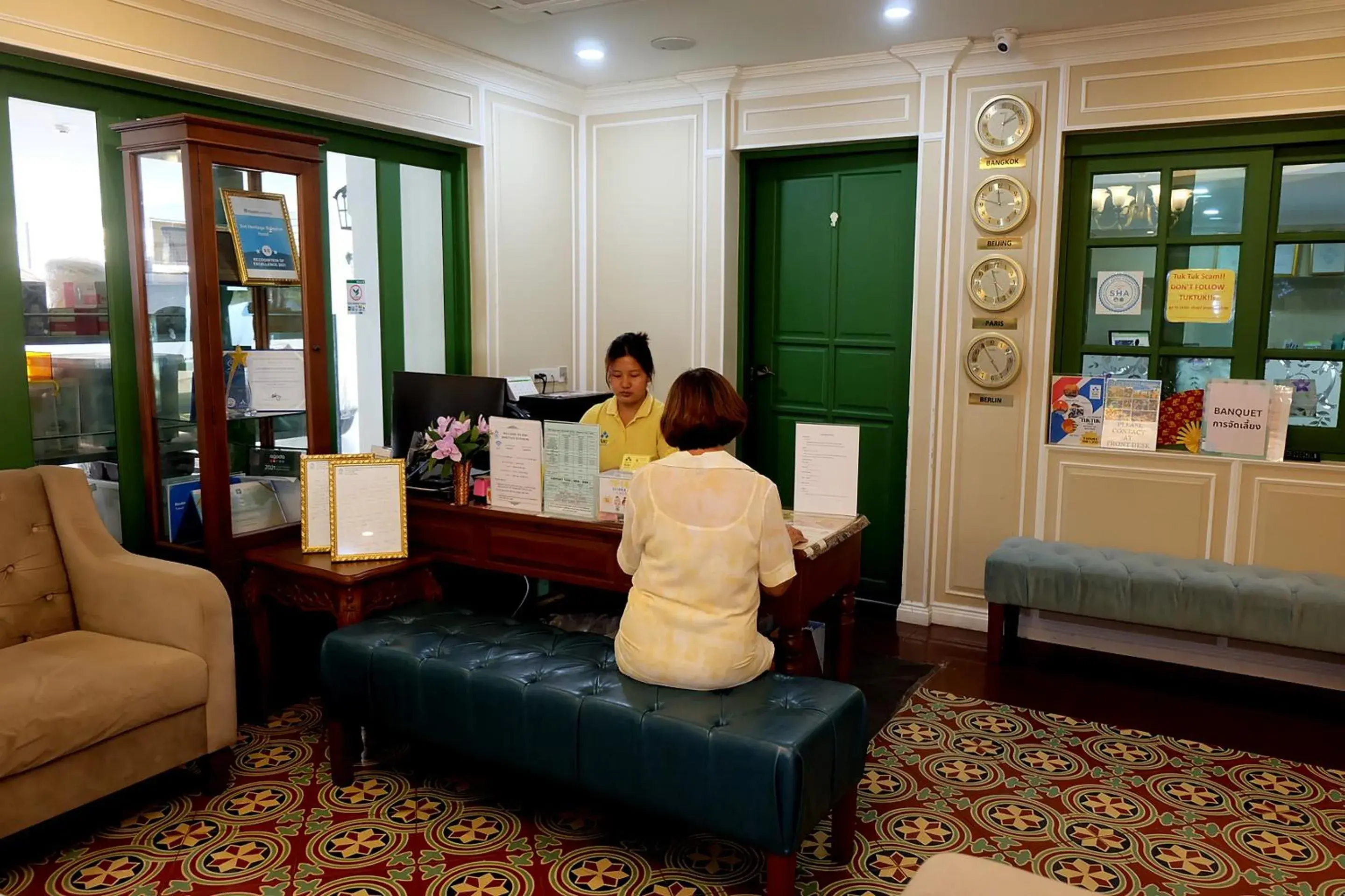 Lobby or reception, Lobby/Reception in Siri Heritage Bangkok Hotel - SHA Extra Plus