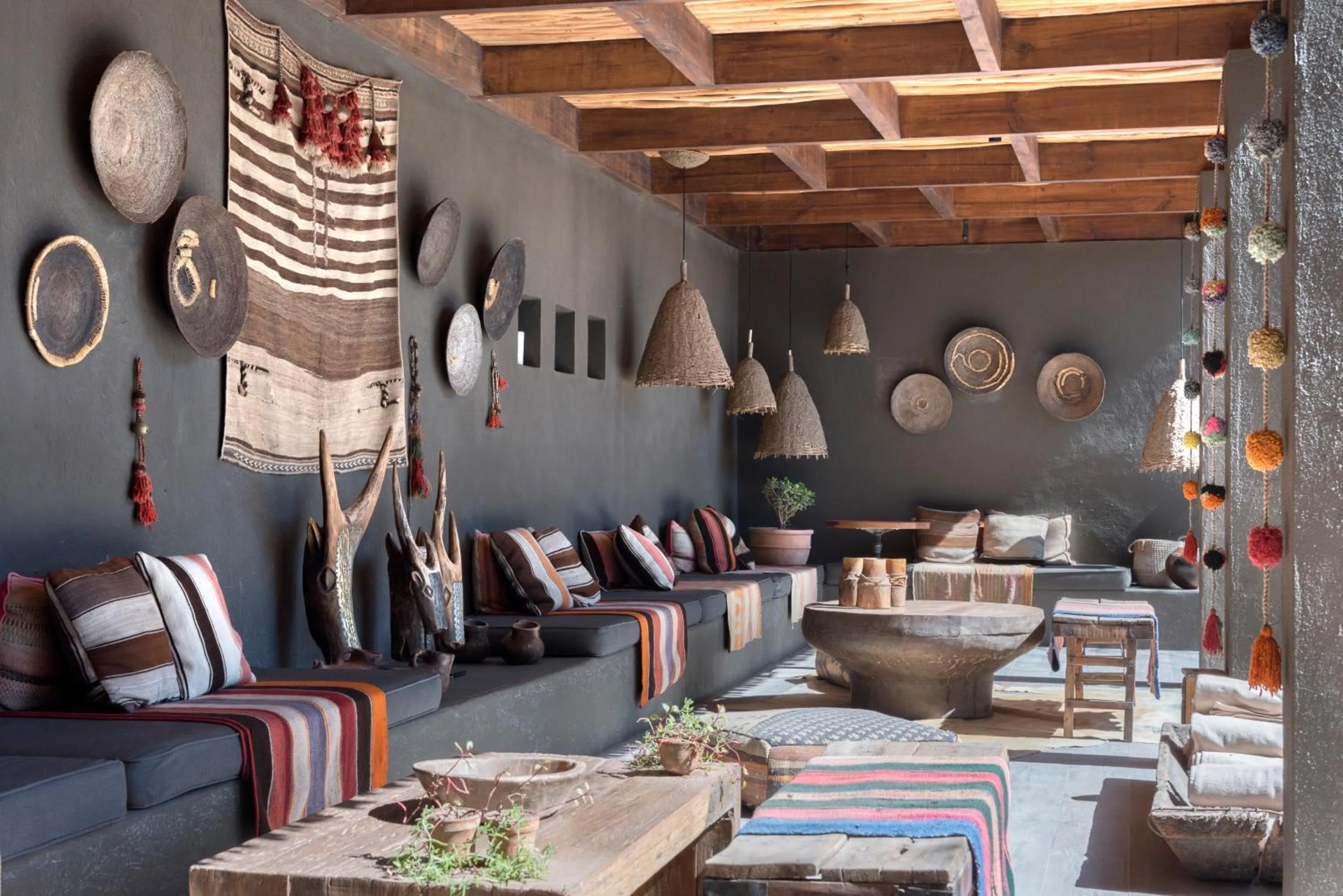 Living room in Hotel Desertica