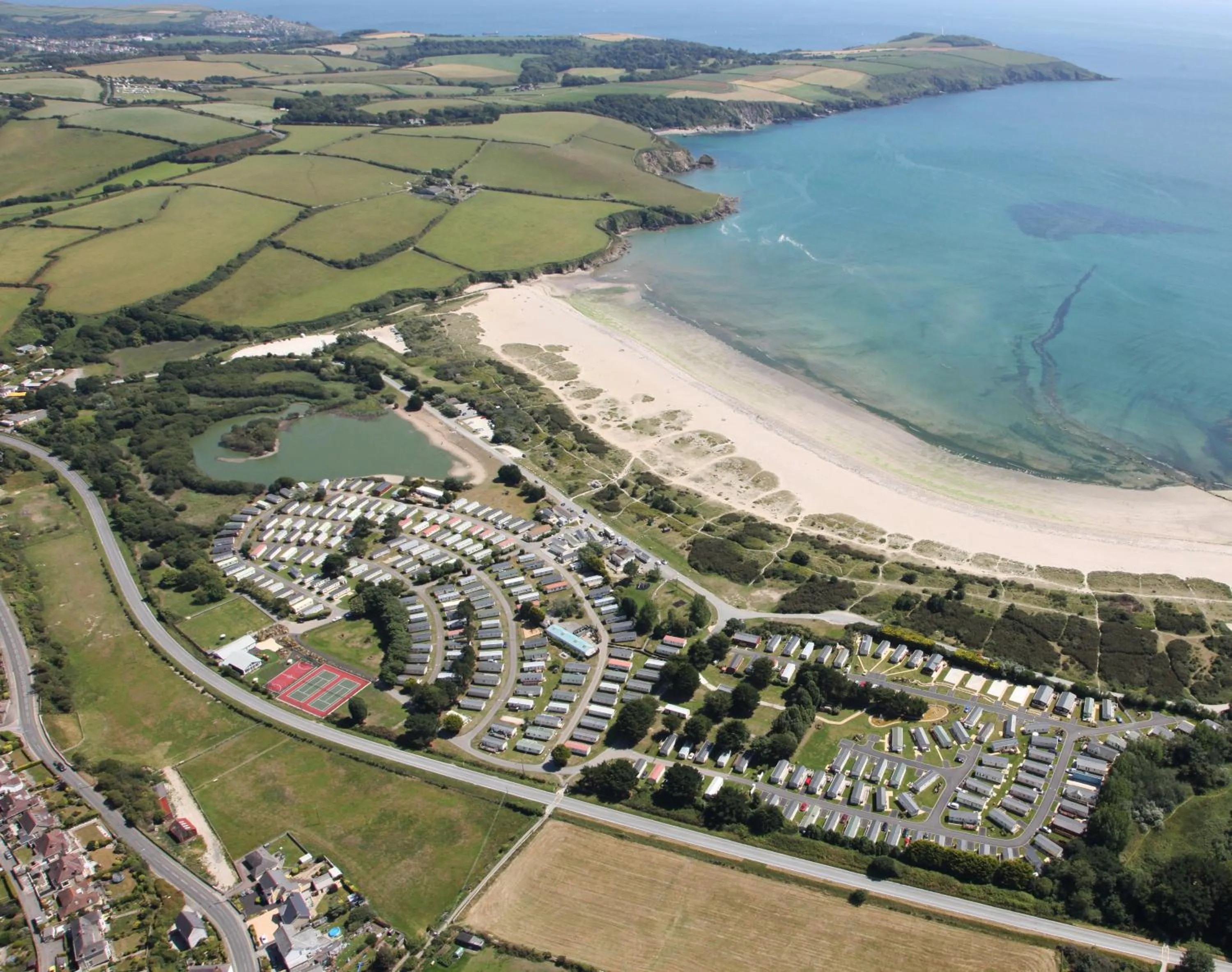 Beach in Par Sands Coastal Holiday park