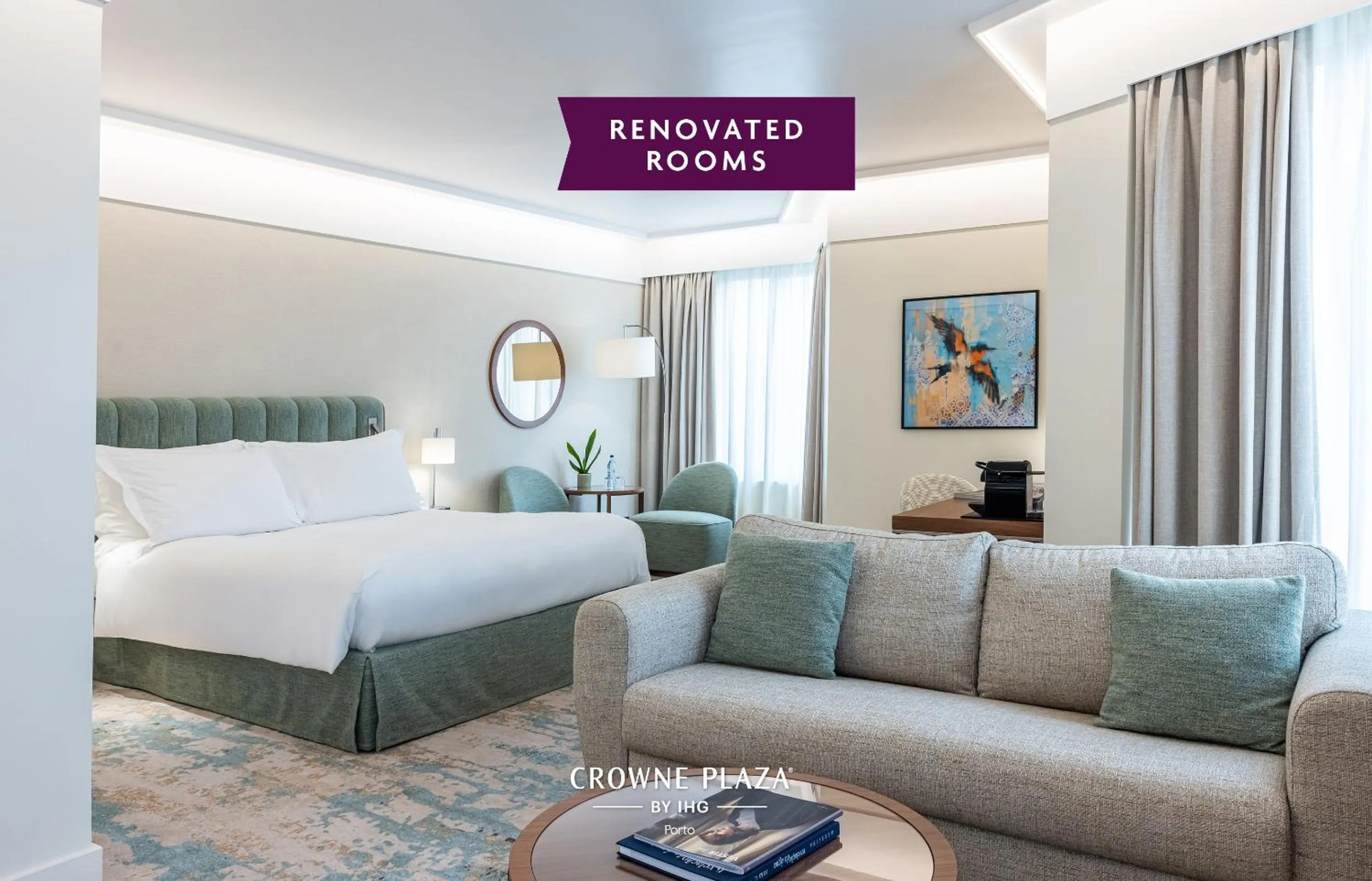 Bed in Crowne Plaza Porto by IHG