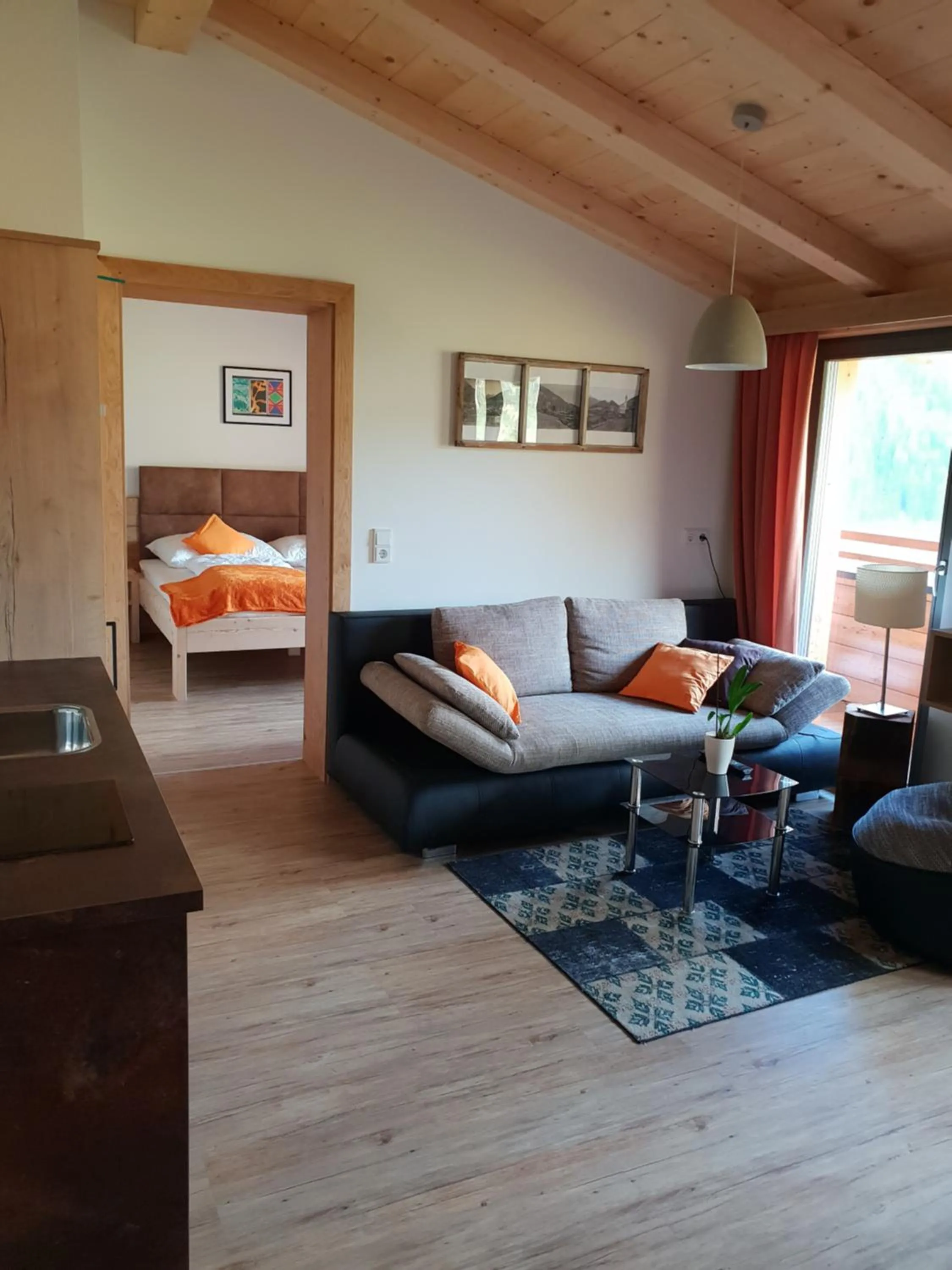 Living room, Bed in Binter Apartments