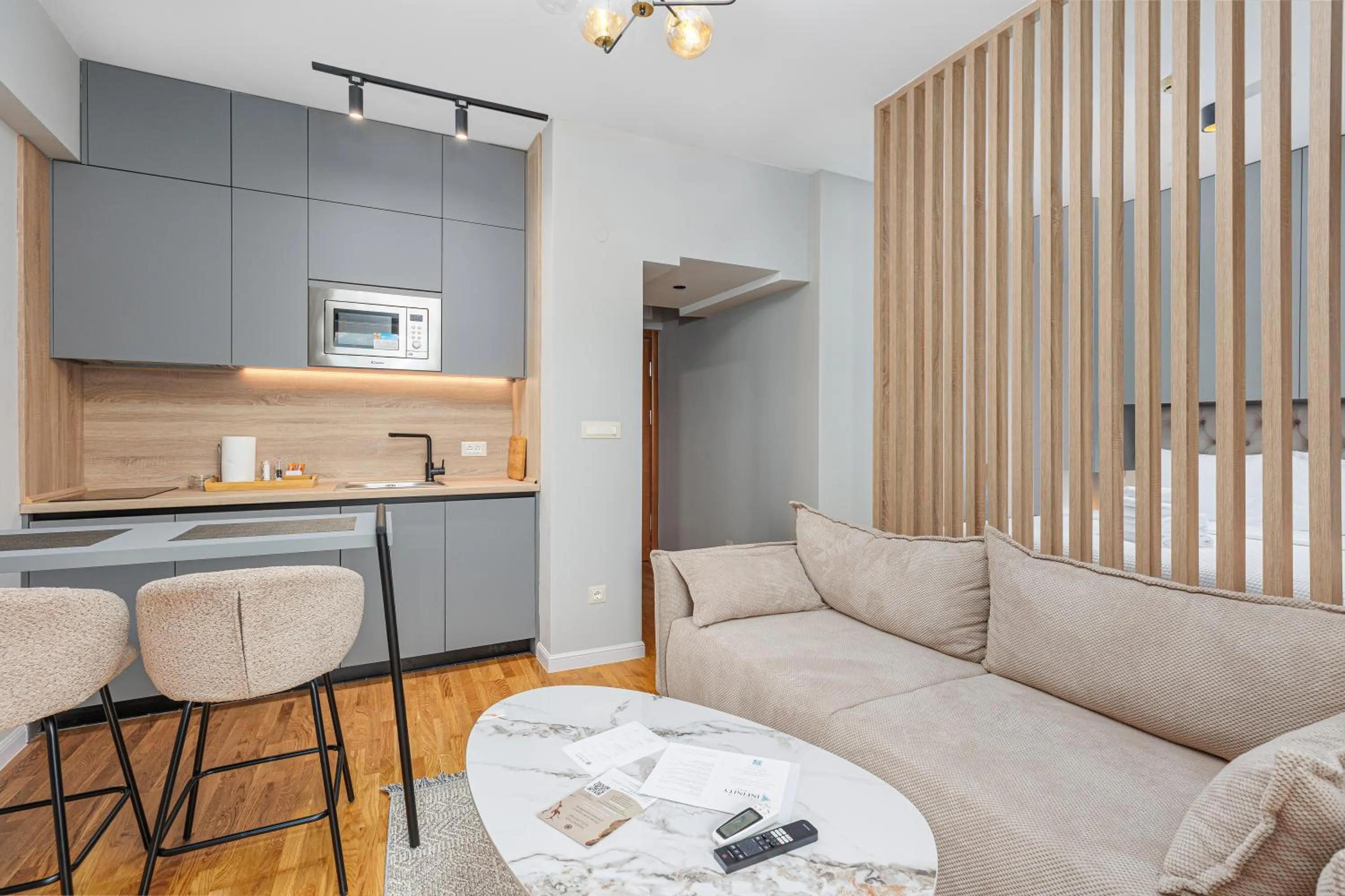 kitchen in Hotel Harmonia by Dukley