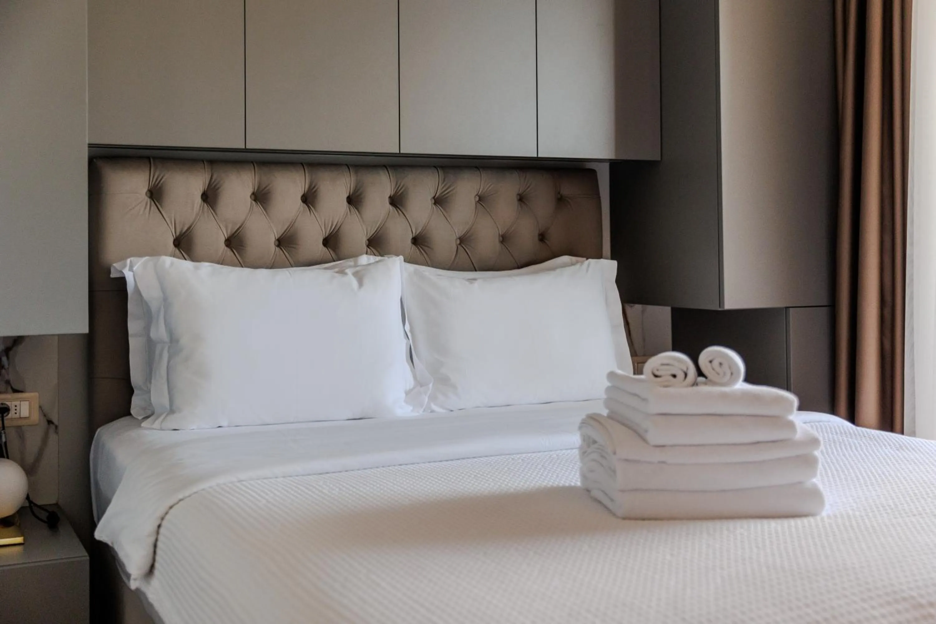 Bedroom, Bed in Hotel Harmonia by Dukley