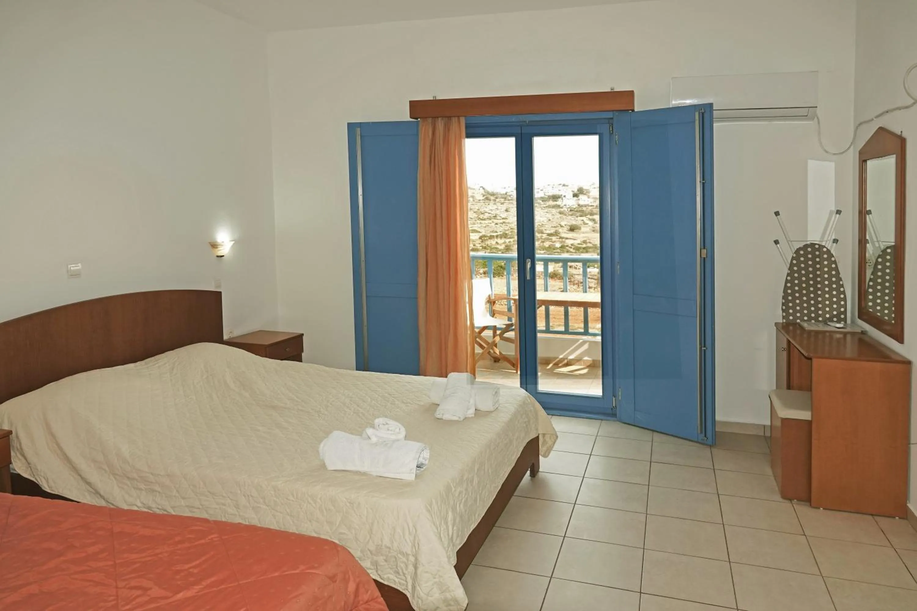 View (from property/room), Bed in Aeriko Hotel Apartments