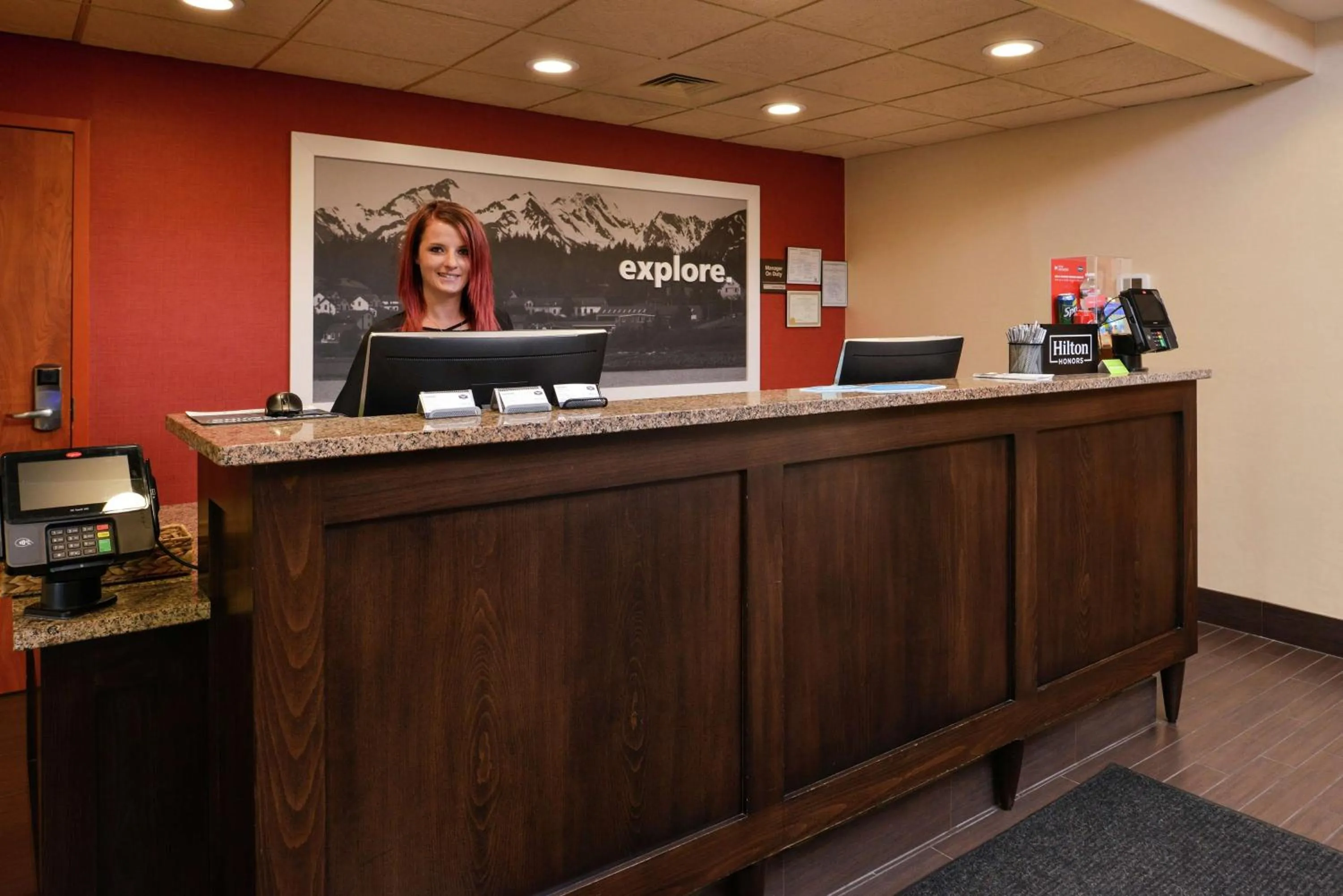 Lobby or reception in Hampton Inn Idaho Falls / Airport