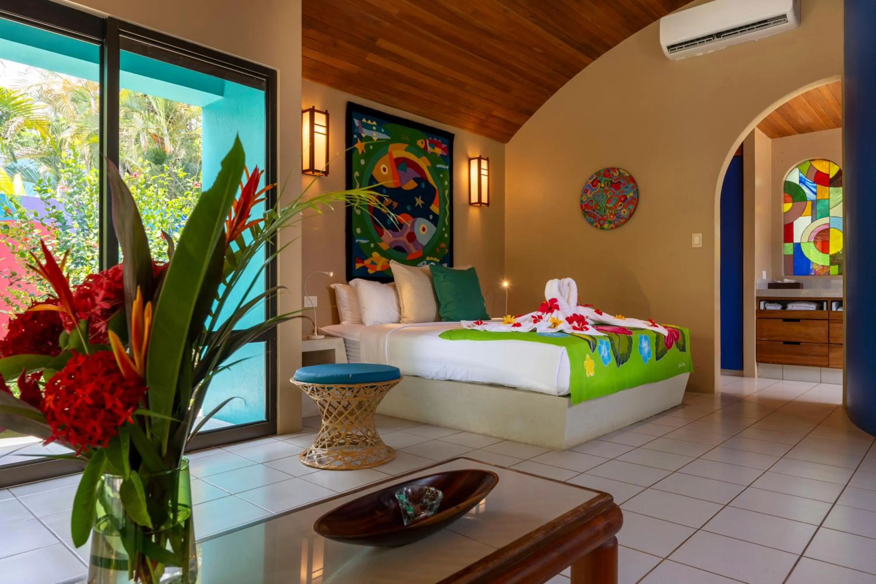 Bed in Alma del Pacifico Hotel & Spa