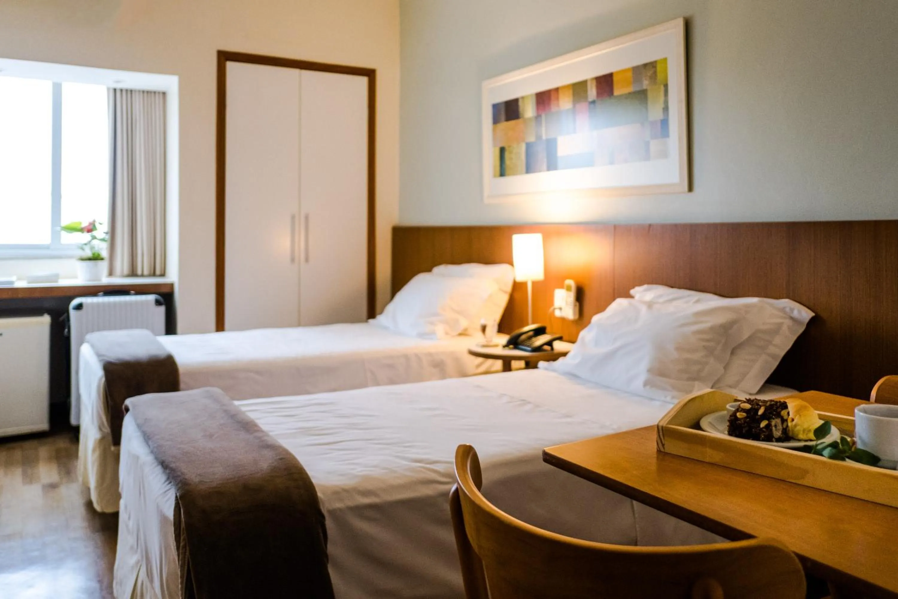 Bed in Vitoria Regia Hotel Bauru