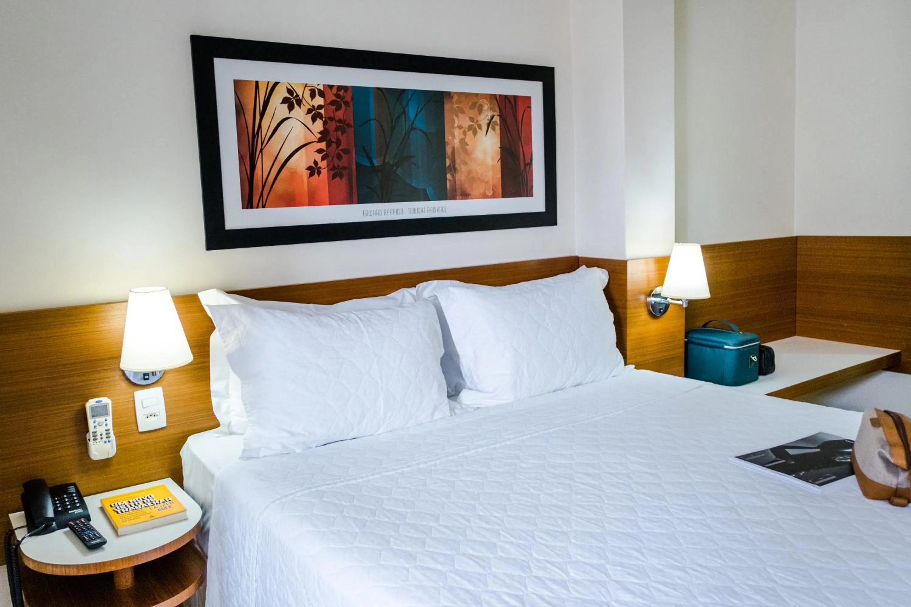 Bed in Vitoria Regia Hotel Bauru