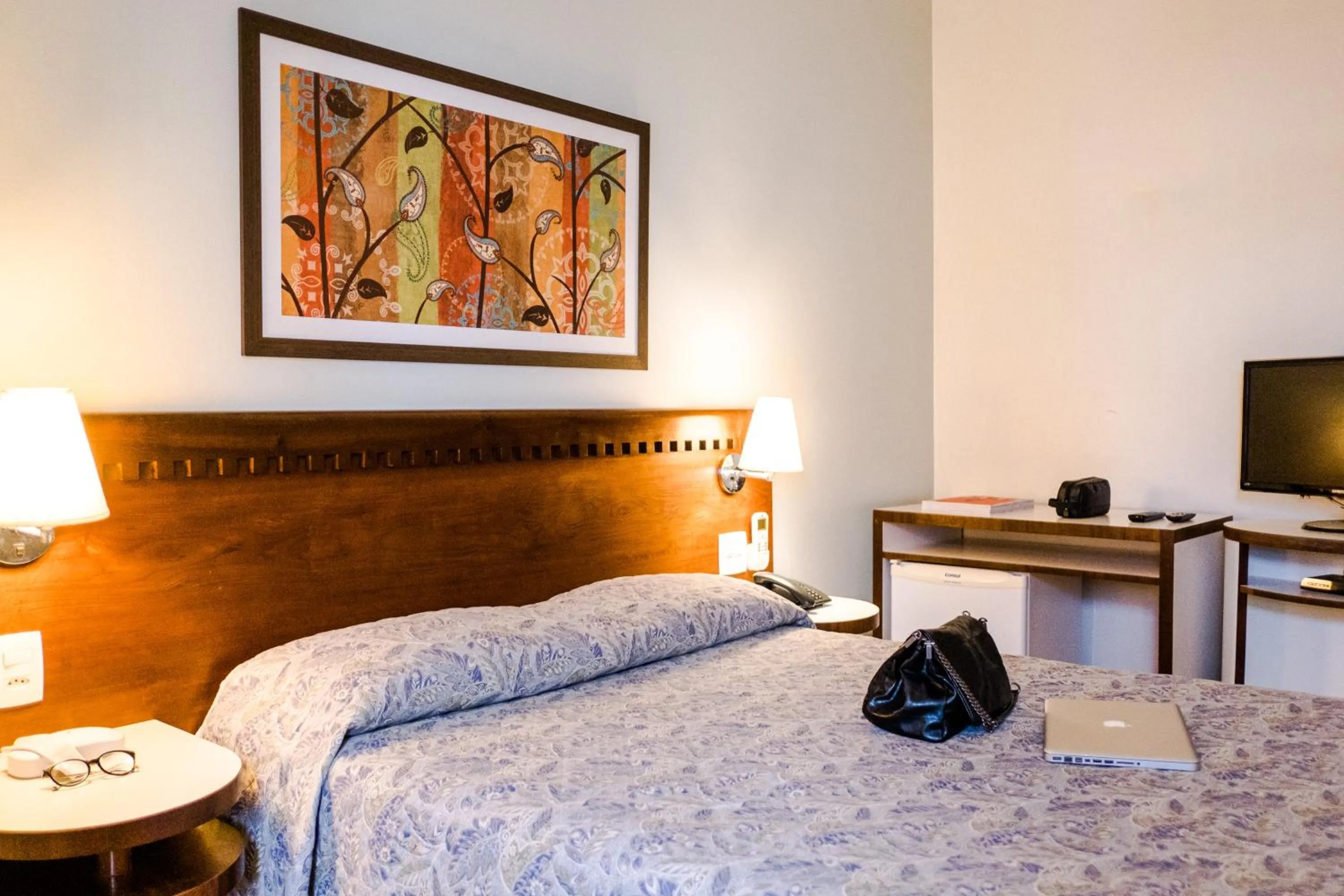 Bed in Vitoria Regia Hotel Bauru