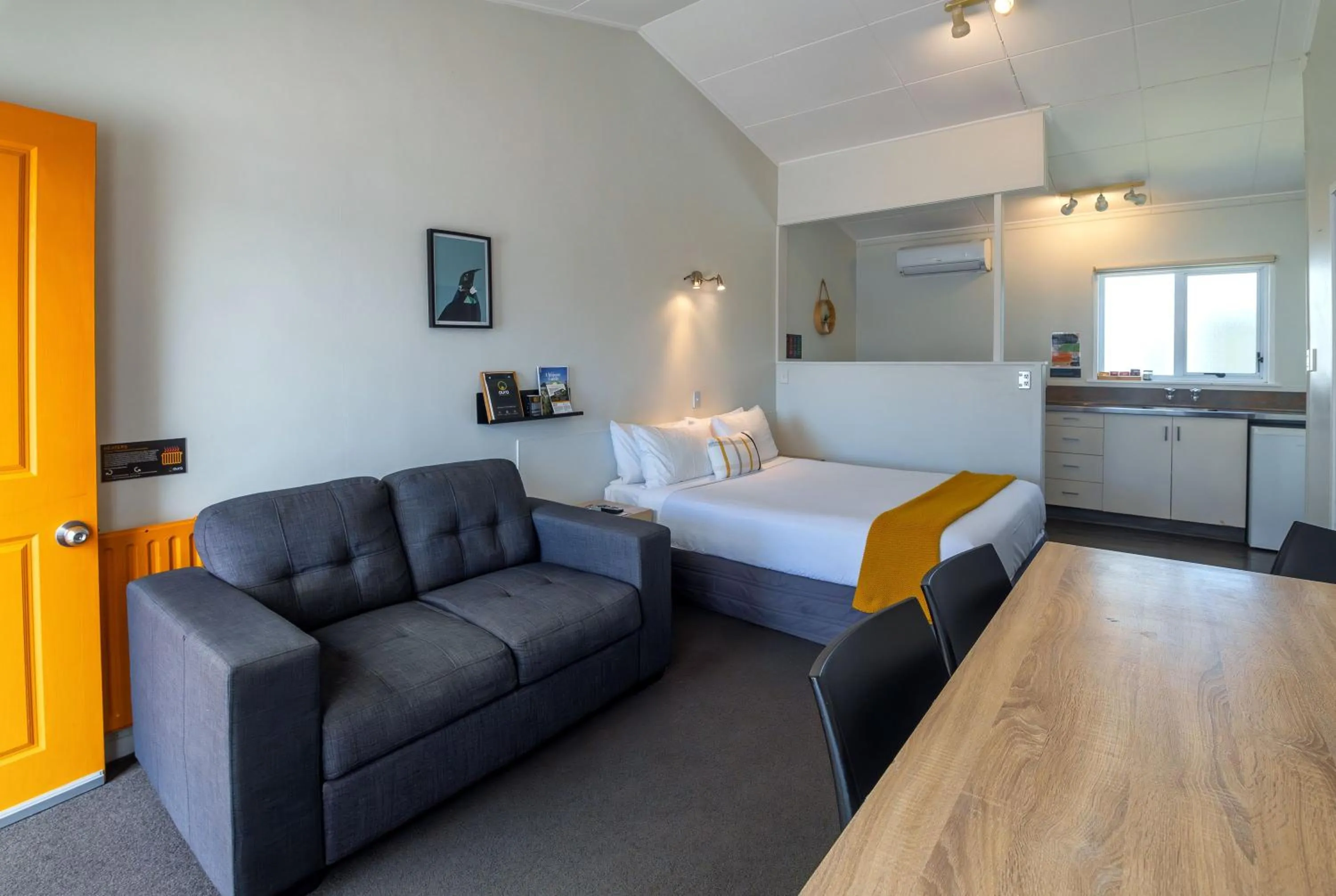 Bed in Aura Accommodation