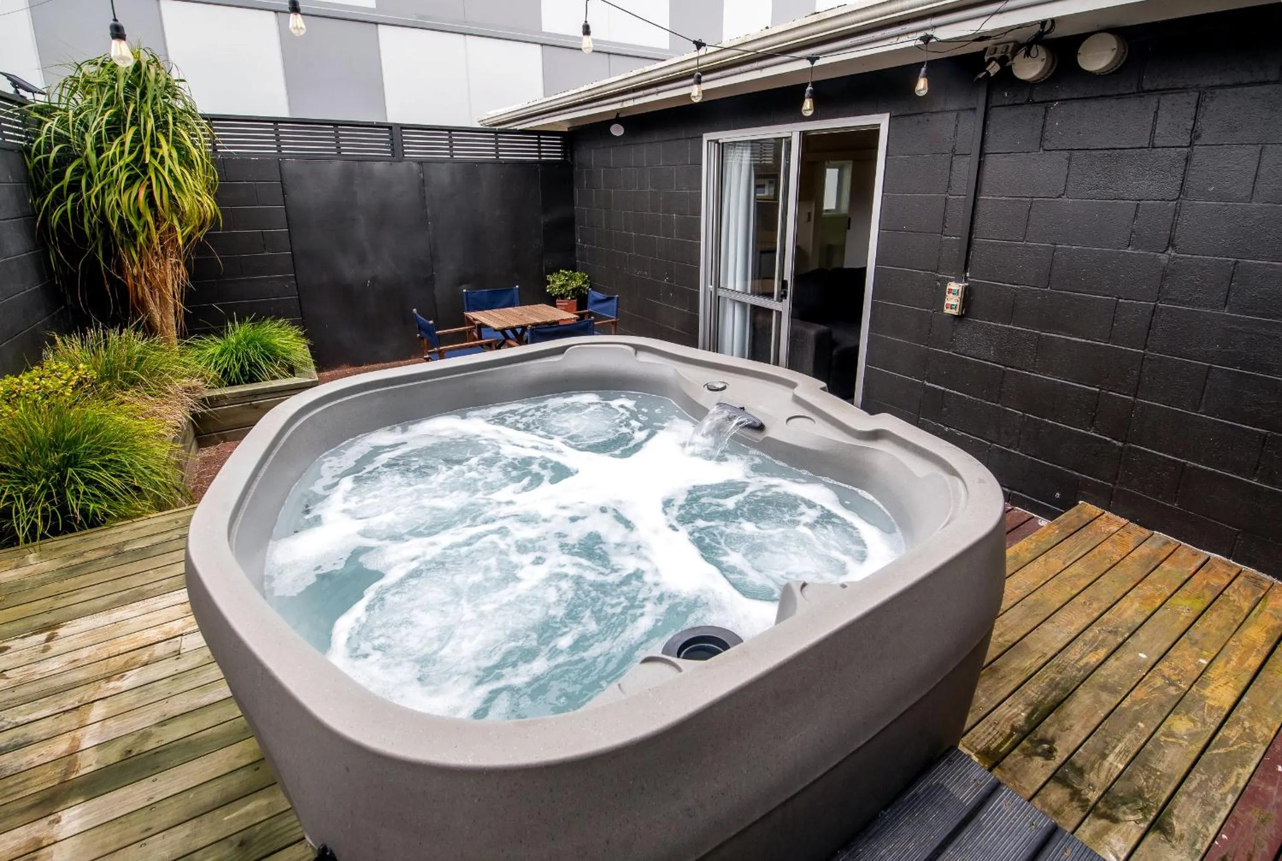 Hot Tub in Aura Accommodation