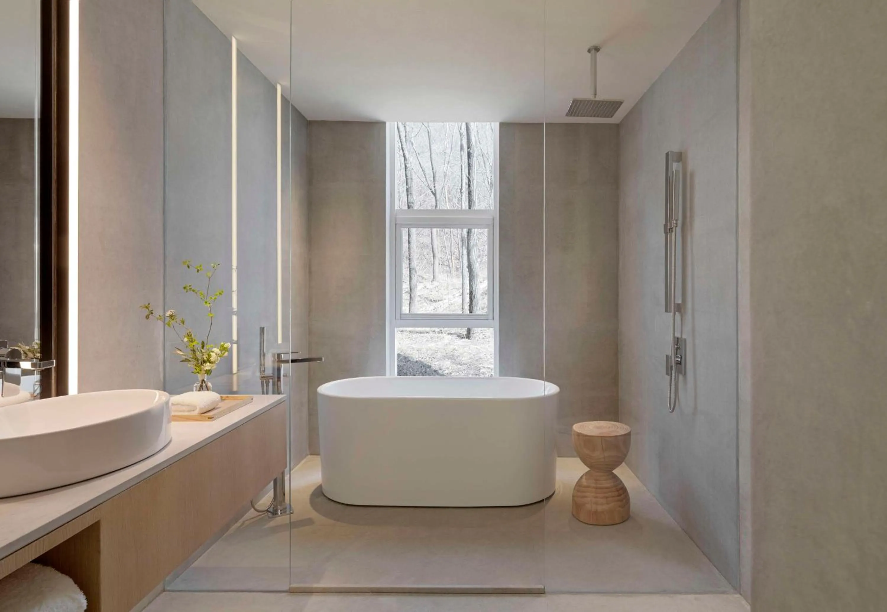 Bathroom in Commune by the Great Wall, in the Unbound Collection by Hyatt