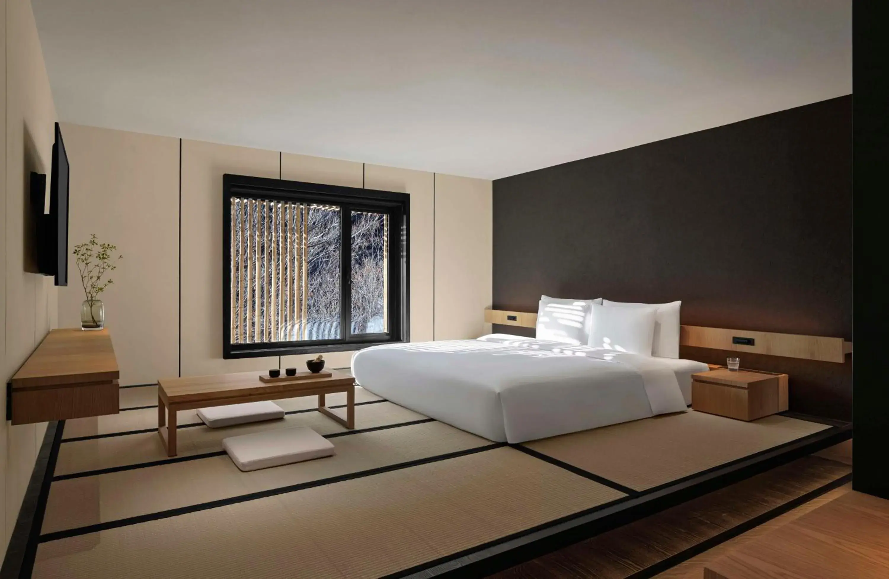 Bedroom, Bed in Commune by the Great Wall, in the Unbound Collection by Hyatt Bedroom, Bed in Commune by the Great Wall, in the Unbound Collection by Hyatt