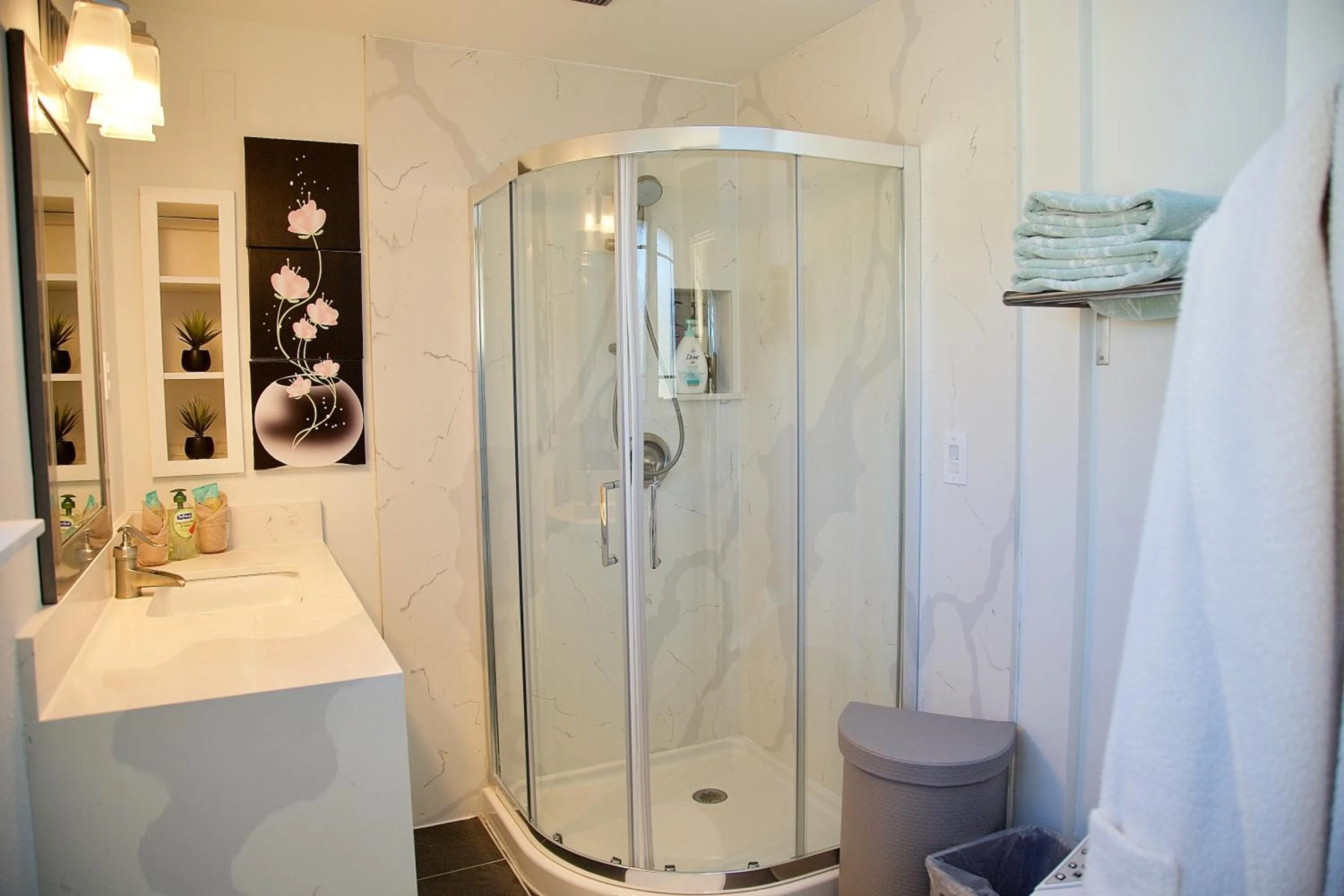 Shower in Scenic Lake View Home