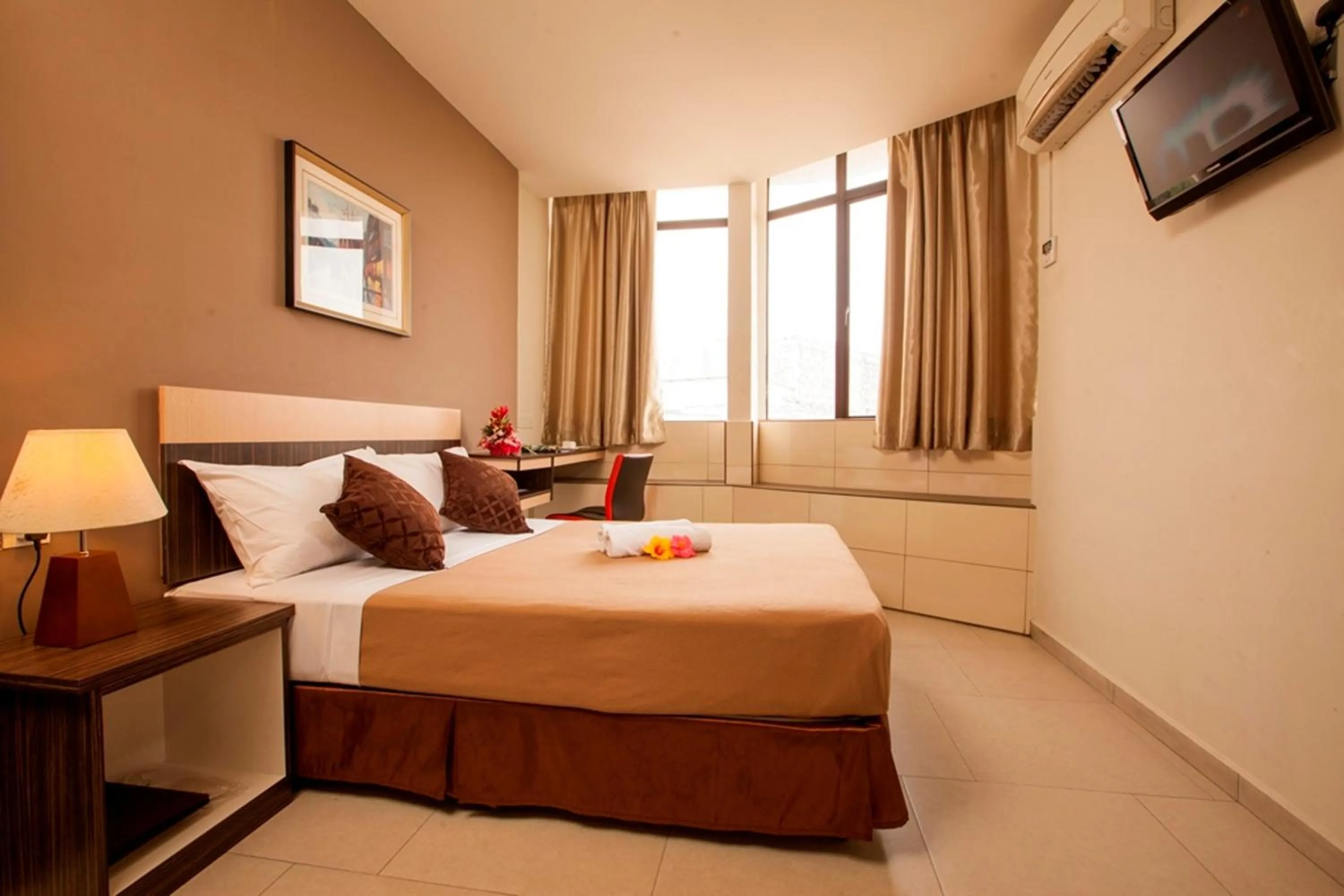 Decorative detail, Bed in LEO Express Hotel